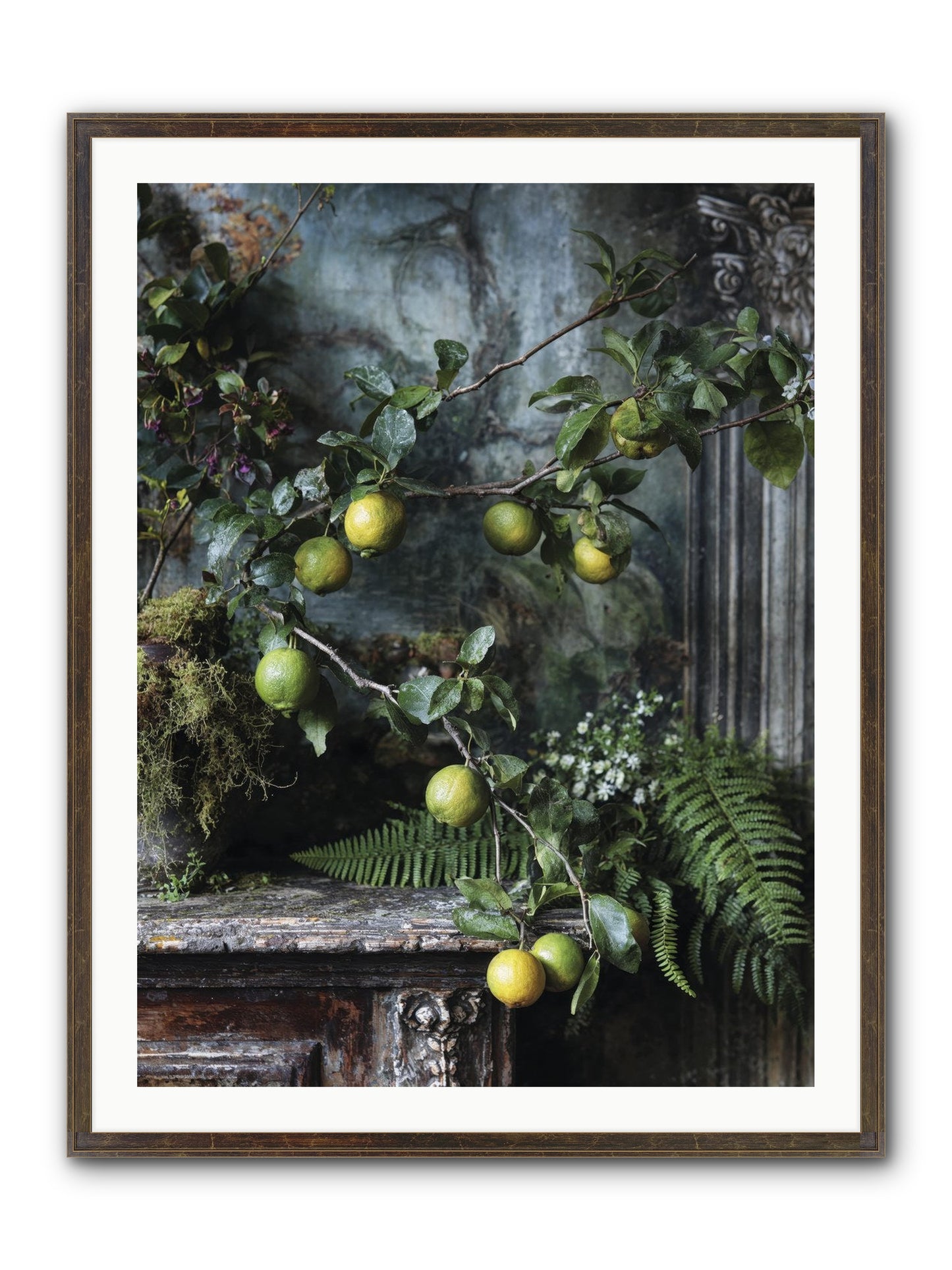 Somerset Framed Print - Slimwoods Black/Gold 30x40