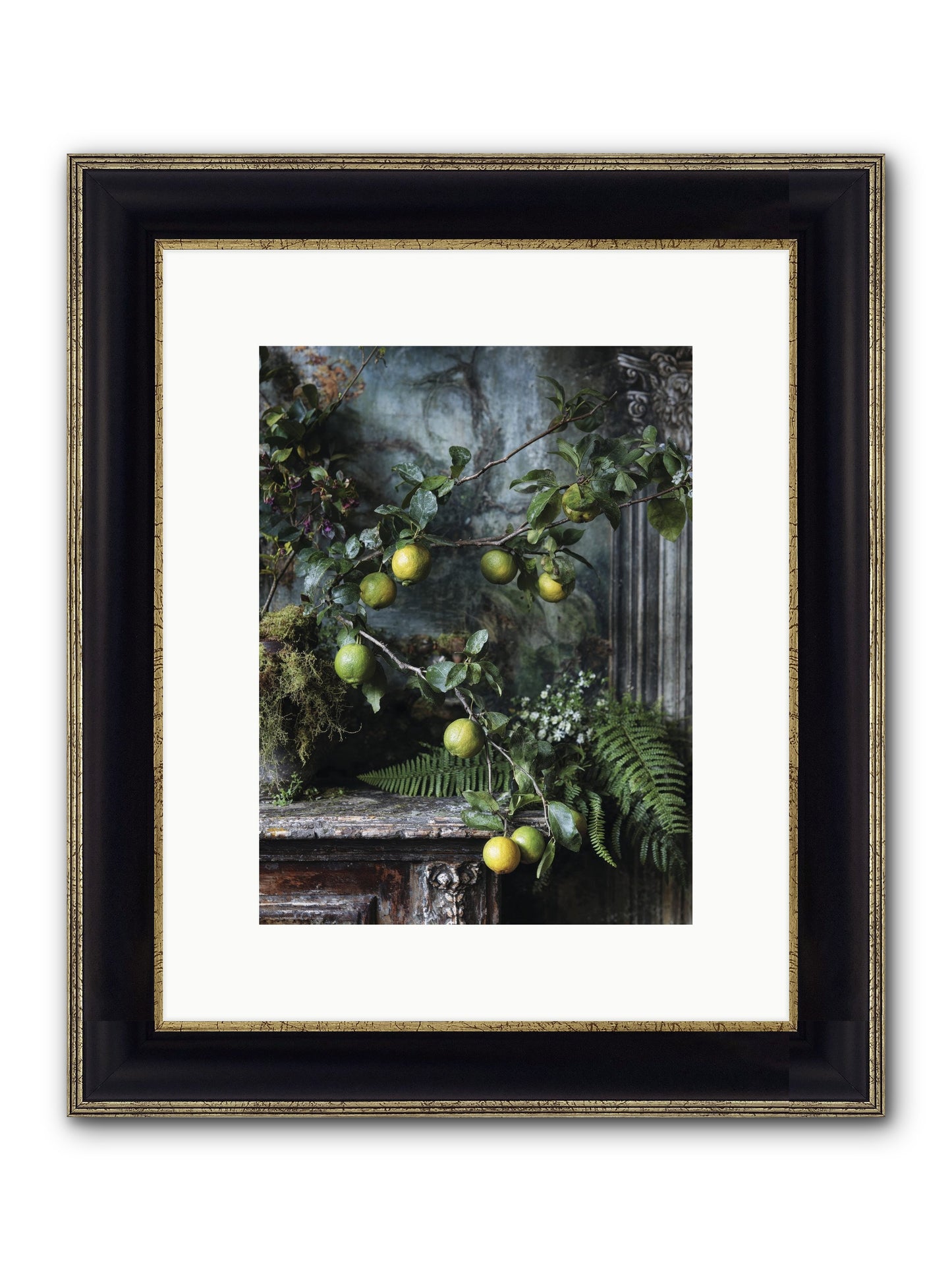 Somerset Framed Print - Black & Gold 9x12