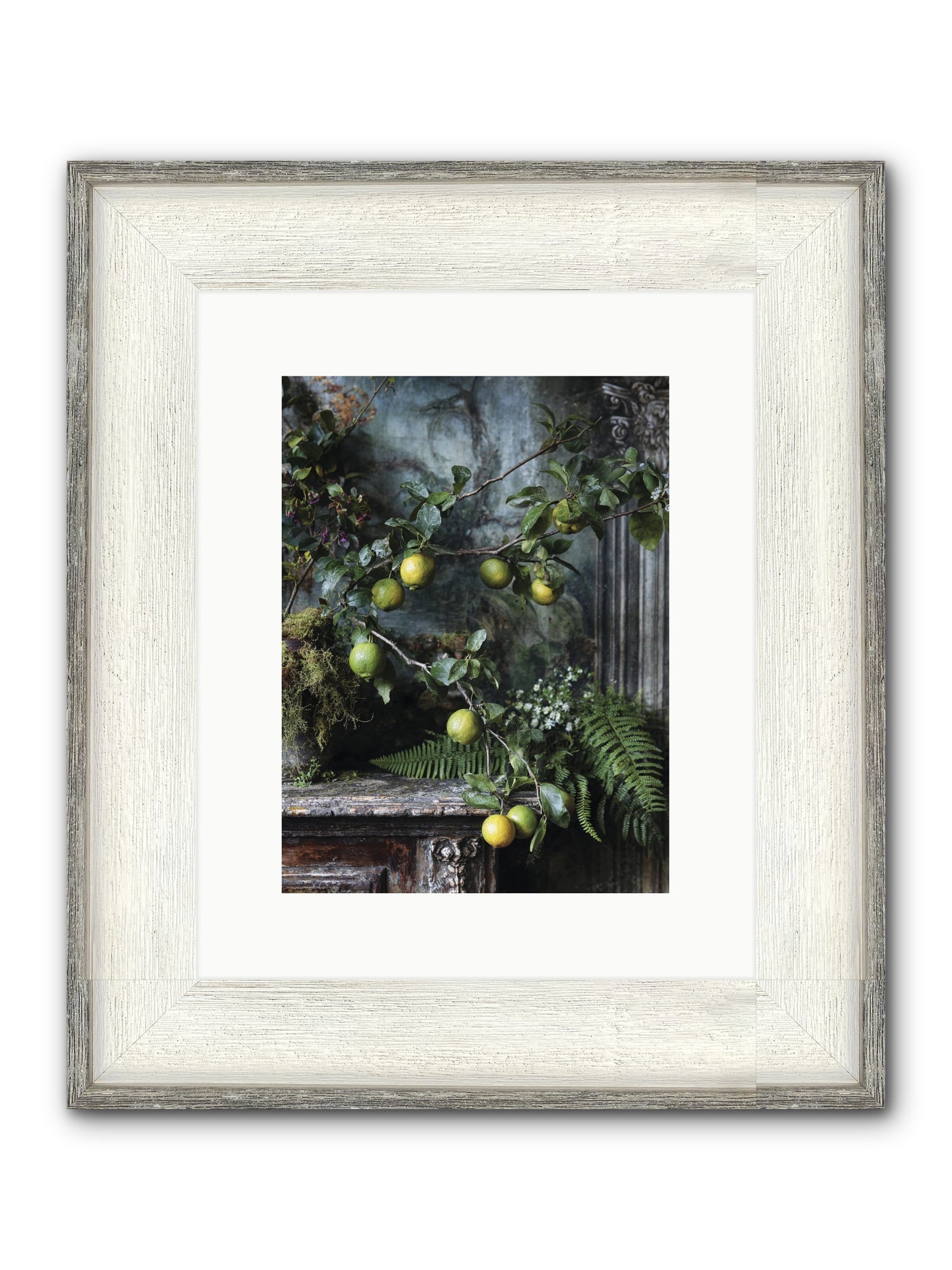 Somerset Framed Print - Driftwood White 9x12