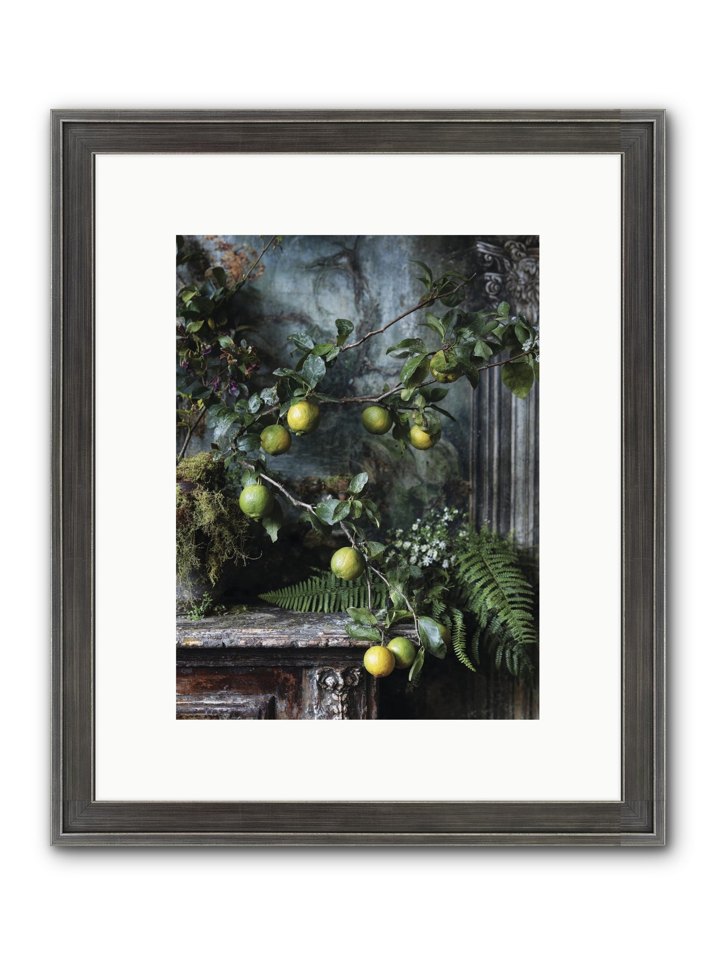 Somerset Framed Print - Slimwoods Black/Silver 9x12