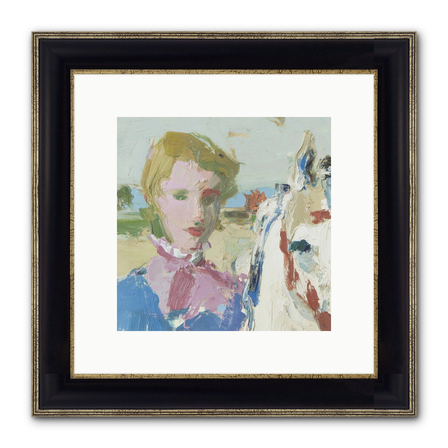 Something Wilder Framed Print - Black & Gold 10x10