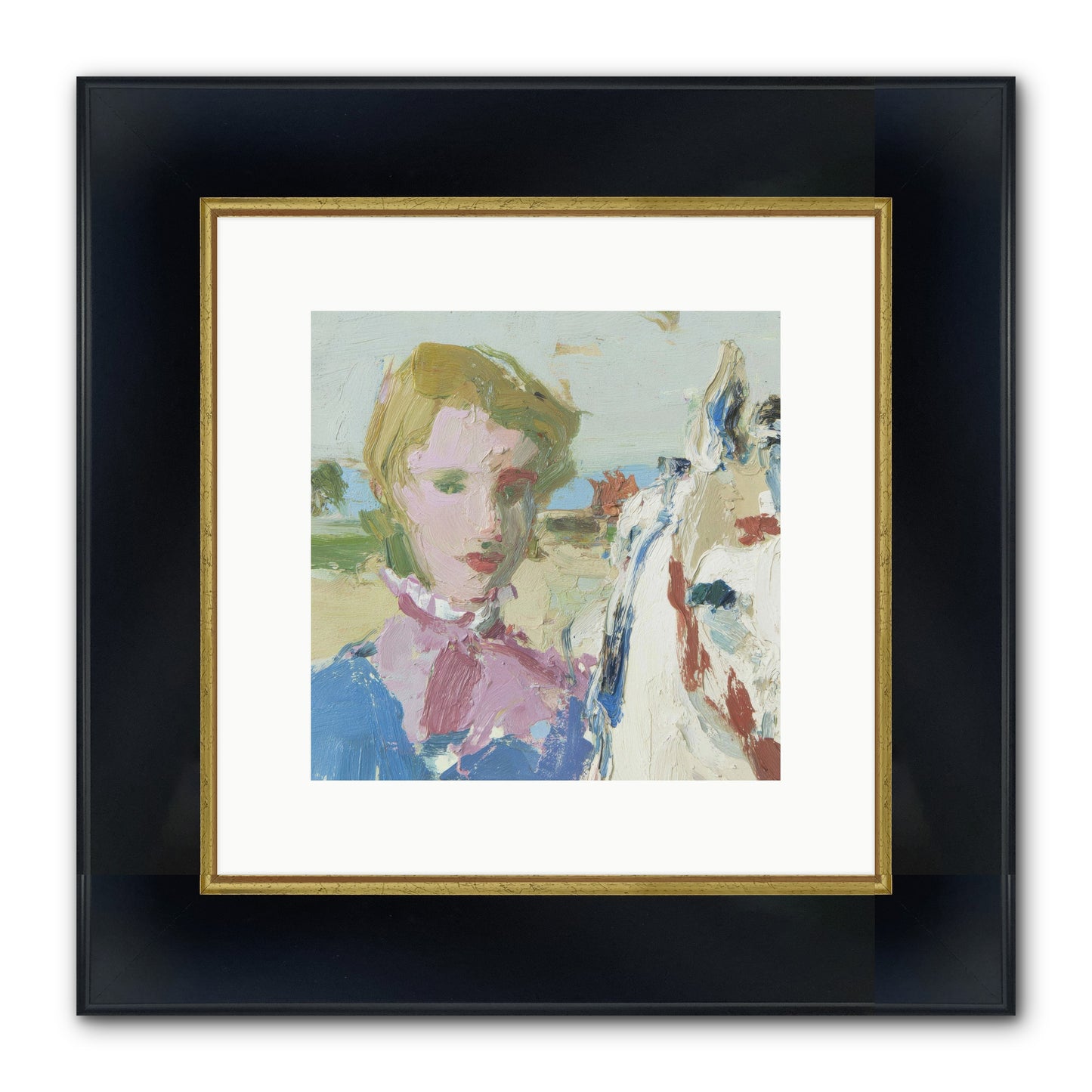 Something Wilder Framed Print - Wide Black w/Gold 10x10