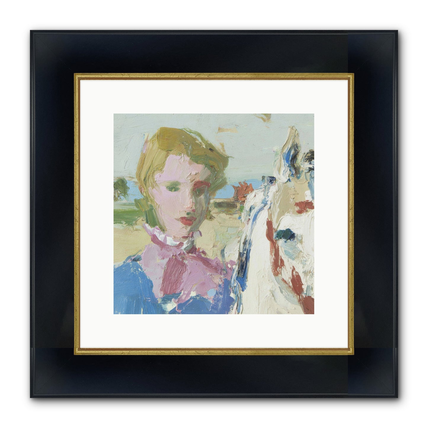 Something Wilder Framed Print - Wide Black w/Gold 12x12