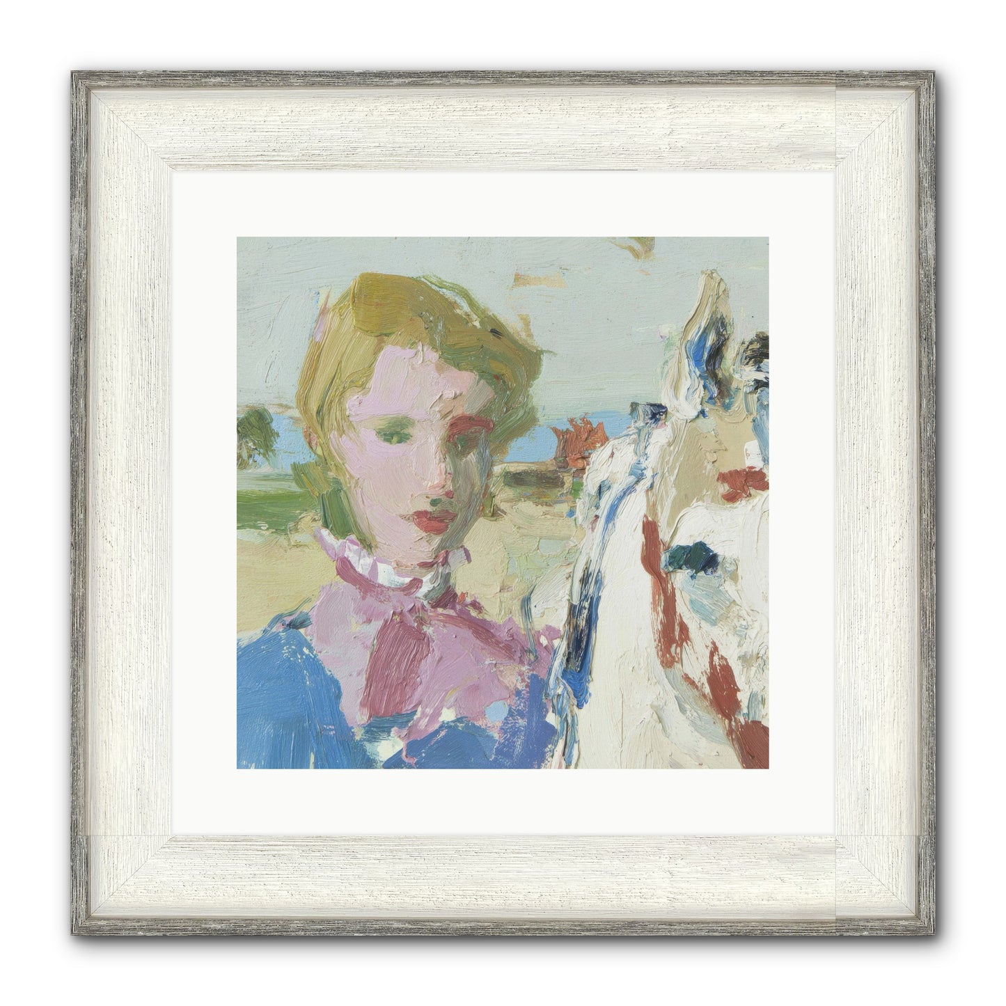 Something Wilder Framed Print - Driftwood White 16x16
