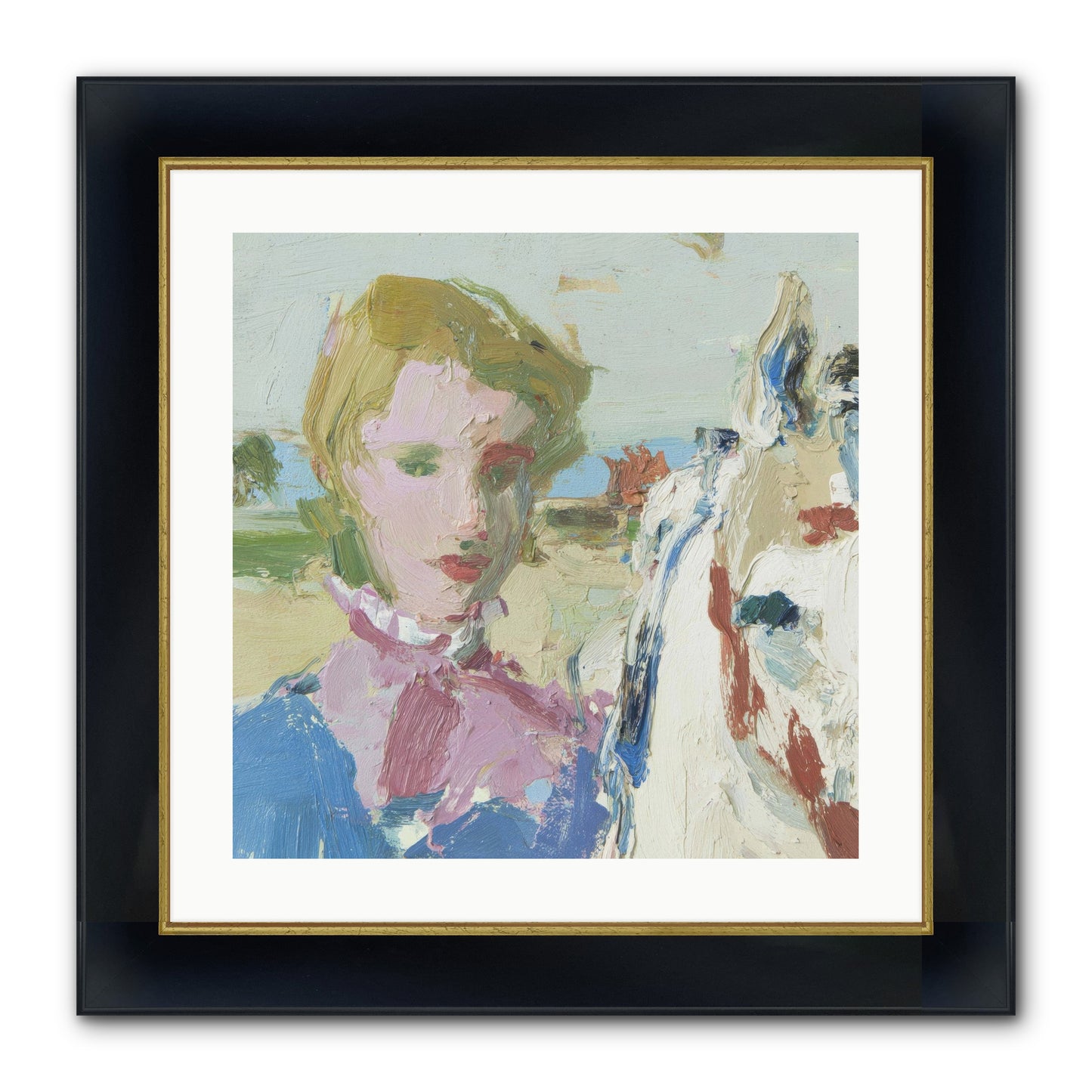 Something Wilder Framed Print - Wide Black w/Gold 20x20