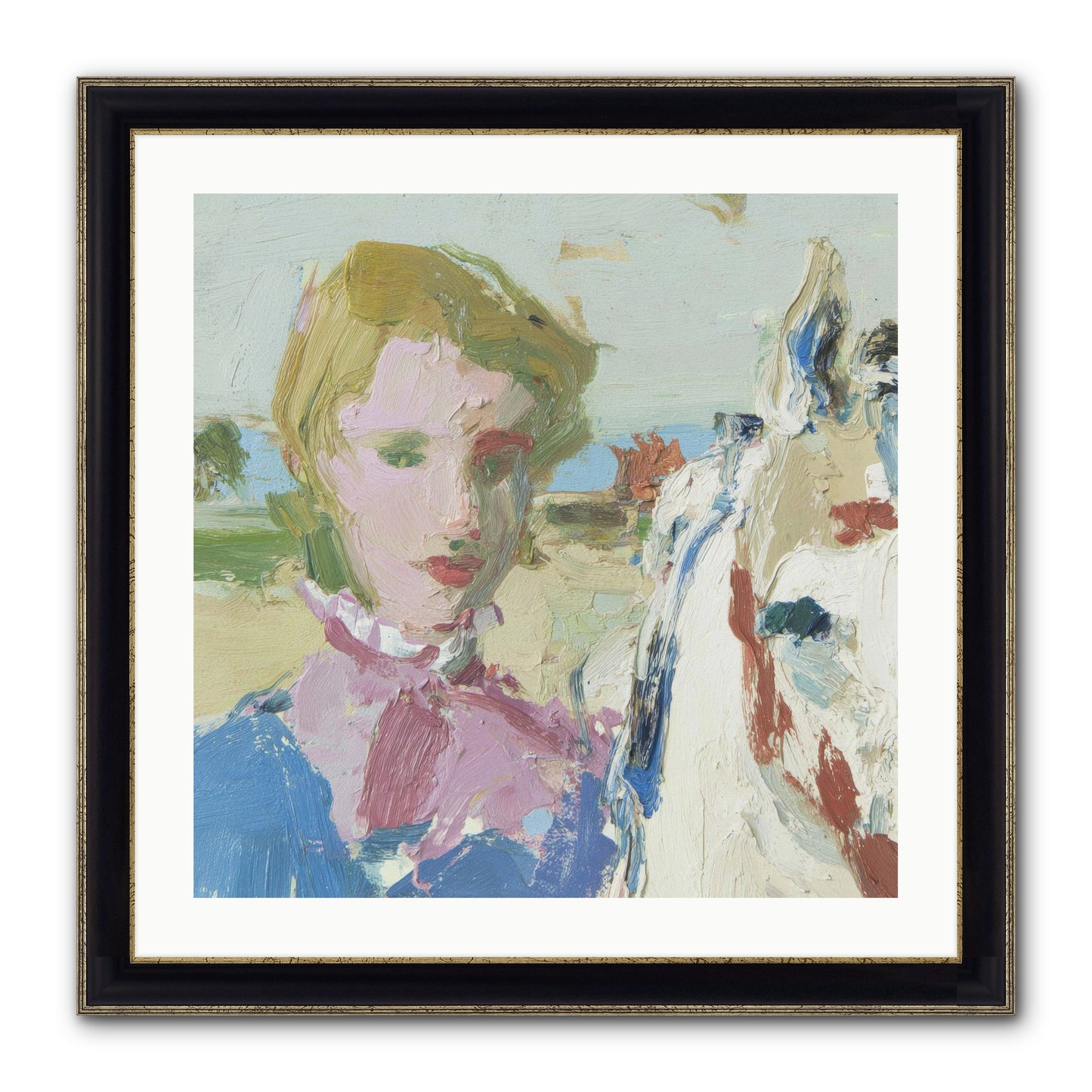 Something Wilder Framed Print - Black & Gold 24x24