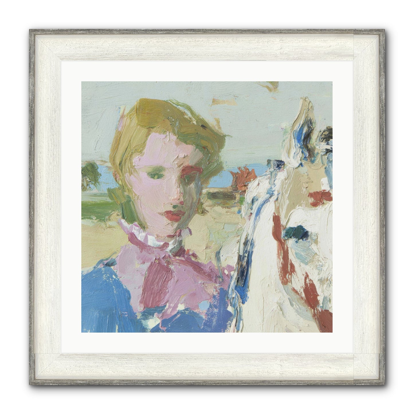 Something Wilder Framed Print - Driftwood White 24x24