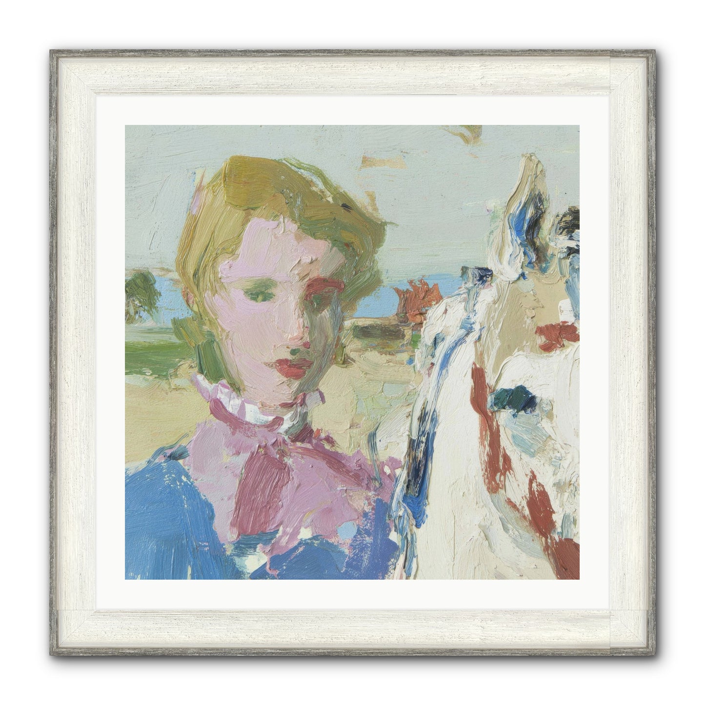 Something Wilder Framed Print - Driftwood White 30x30