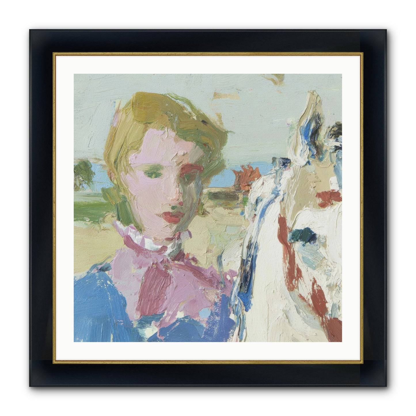 Something Wilder Framed Print - Wide Black w/Gold 30x30