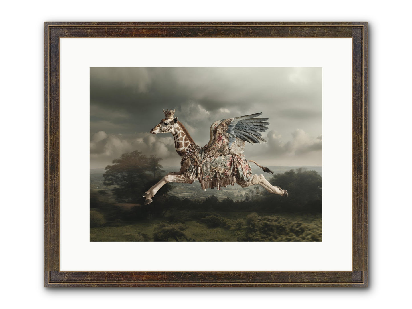 Song For A Golden Field Framed Print - Slimwoods Black/Gold 16x12