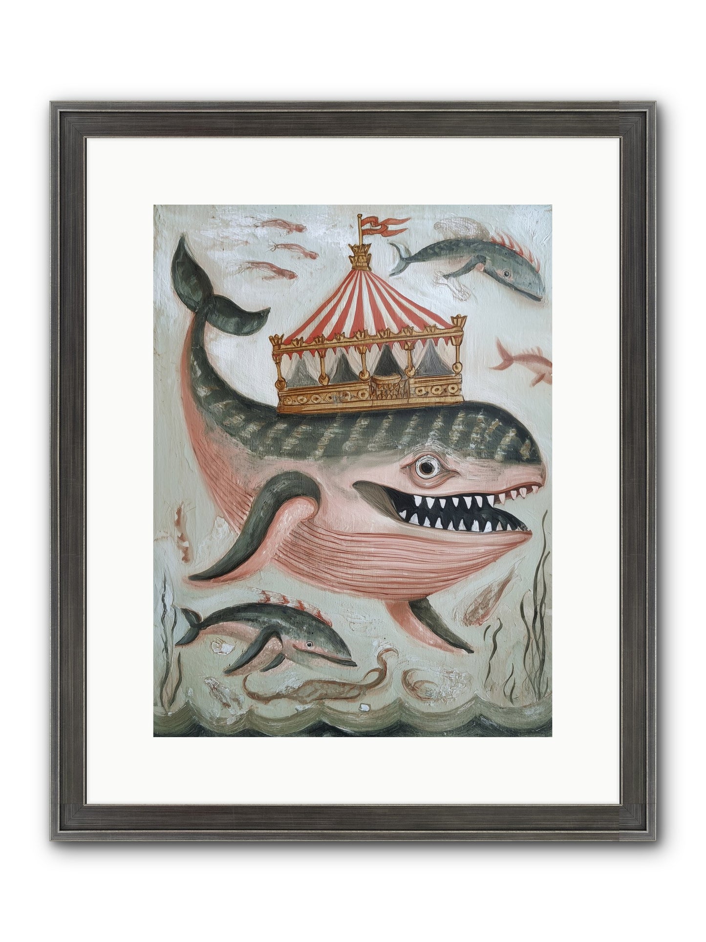 Song Of The Deep Framed Print - Slimwoods Black/Silver 12x16