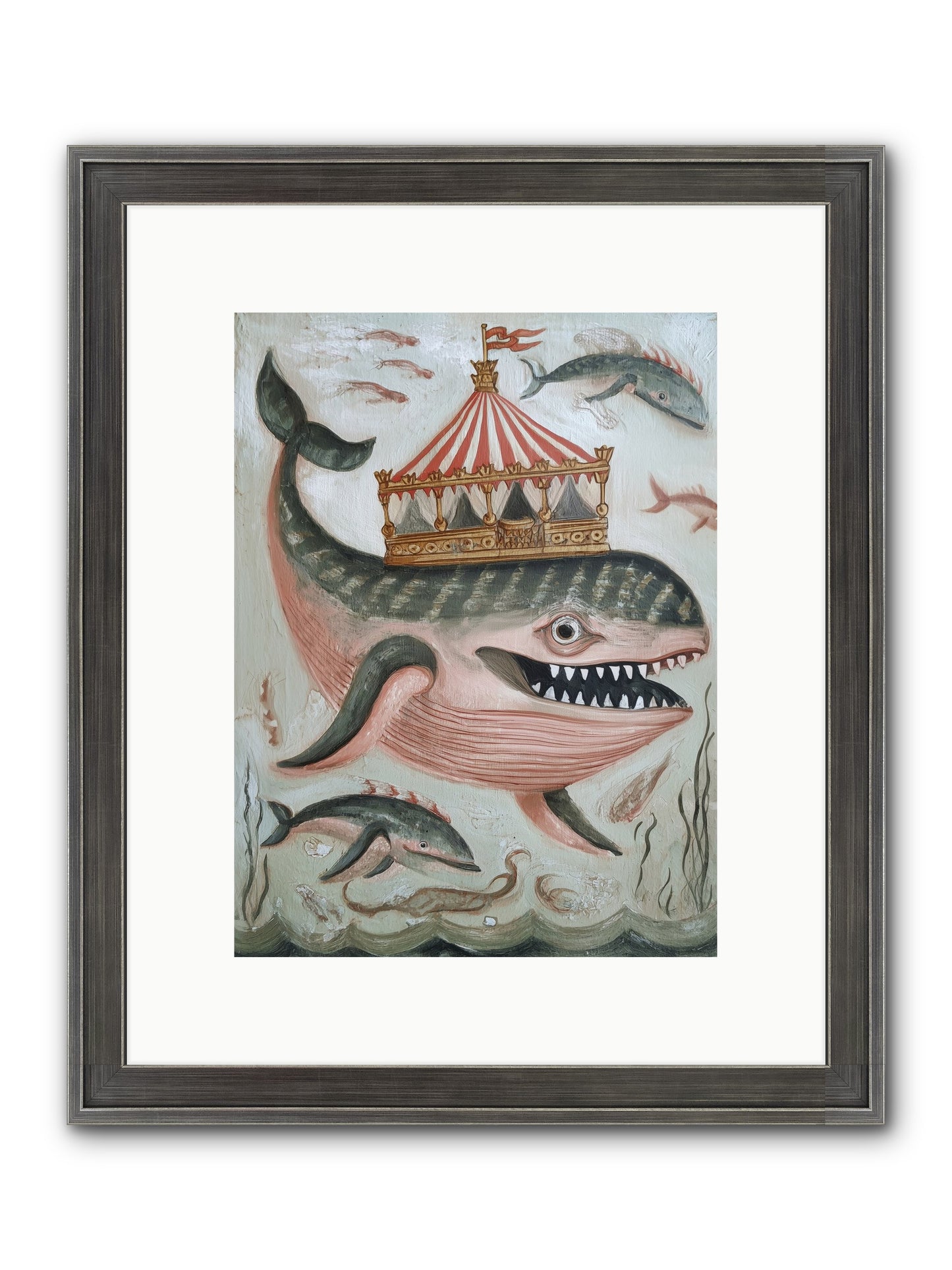 Song Of The Deep Framed Print - Slimwoods Black/Silver 9x12