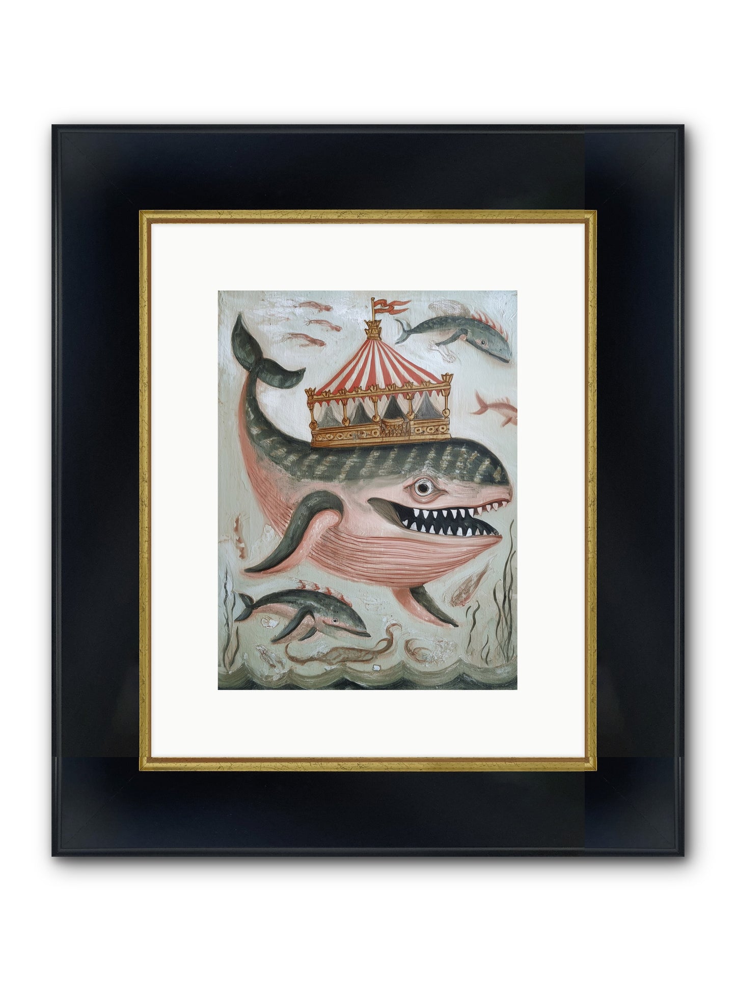 Song Of The Deep Framed Print - Wide Black w/Gold 9x12