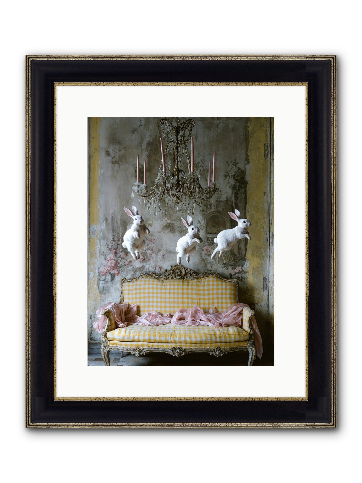 Songs From Hidden Meadows Framed Print - Black & Gold 12x16
