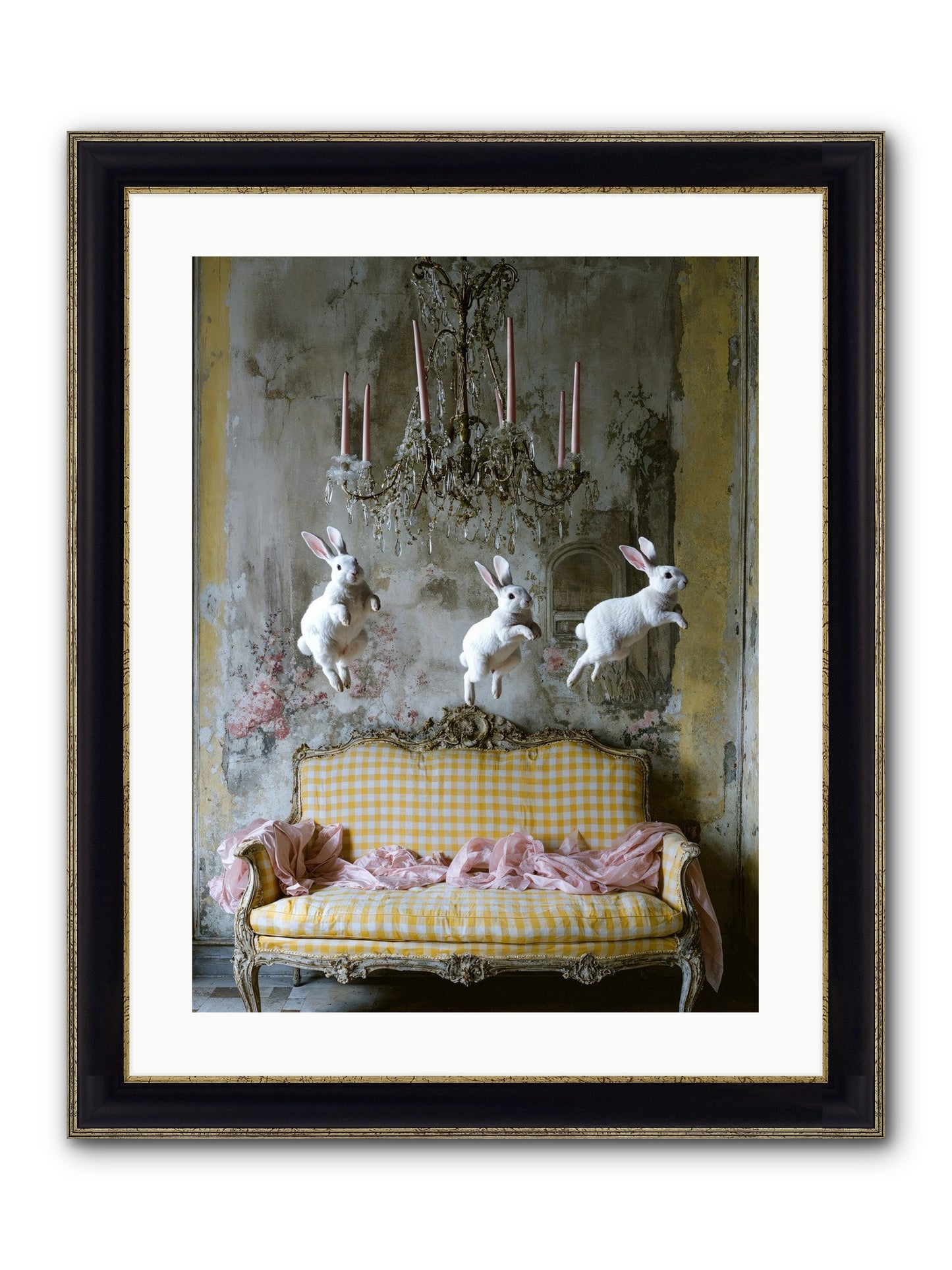 Songs From Hidden Meadows Framed Print - Black & Gold 18x24
