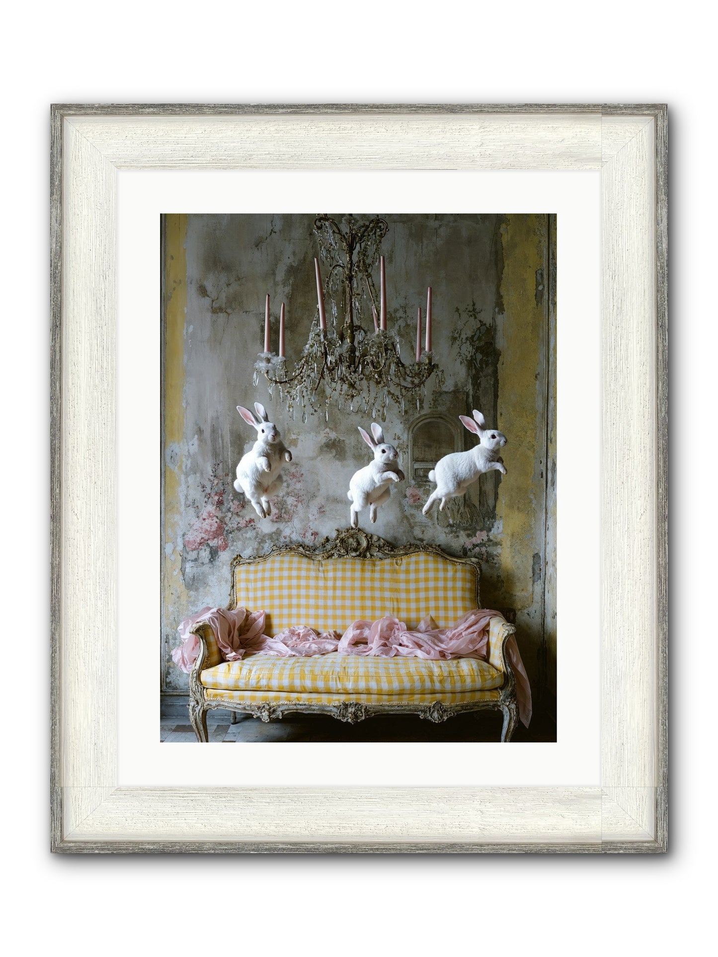 Songs From Hidden Meadows Framed Print - Driftwood White 18x24