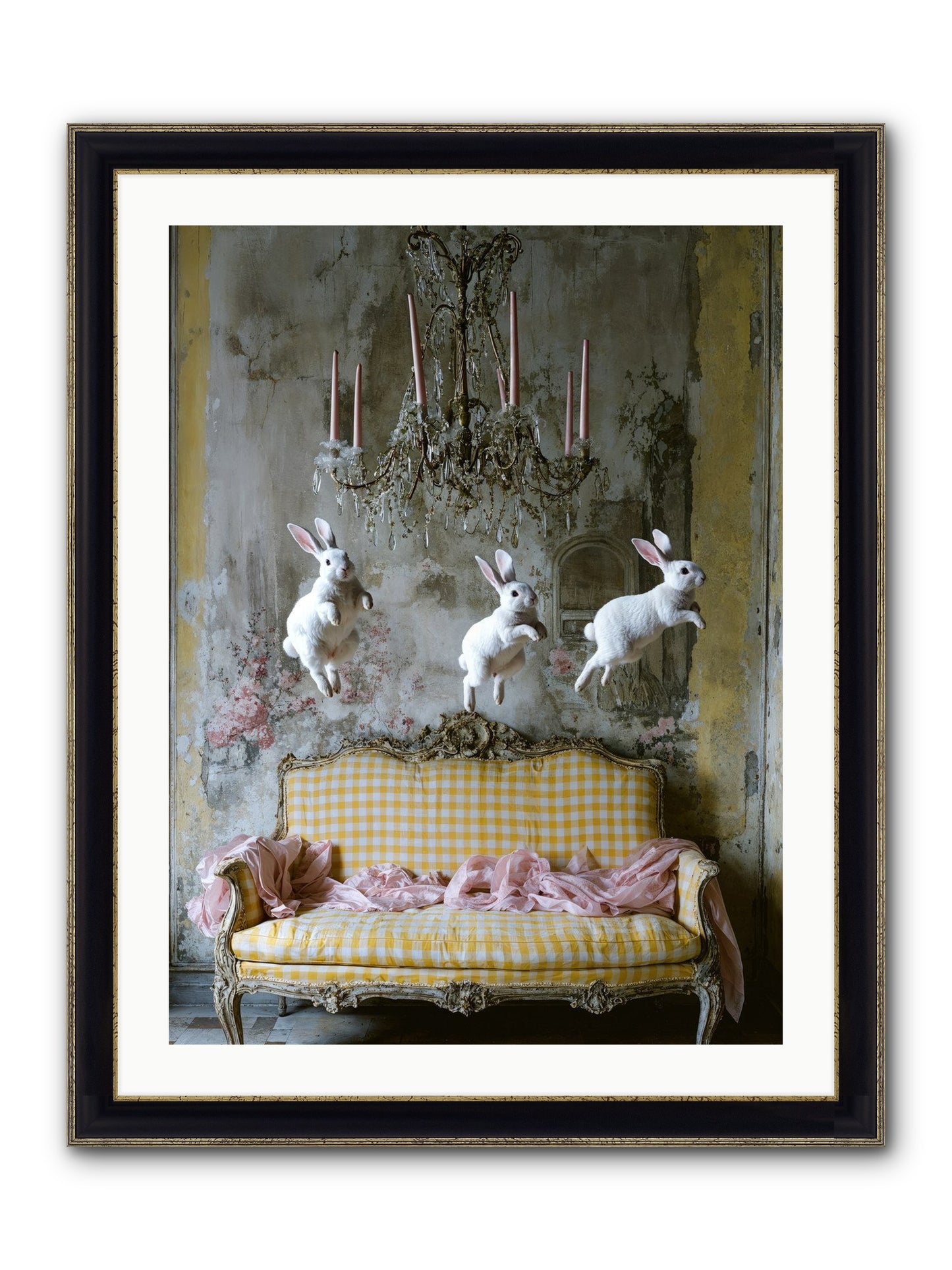 Songs From Hidden Meadows Framed Print - Black & Gold 24x32