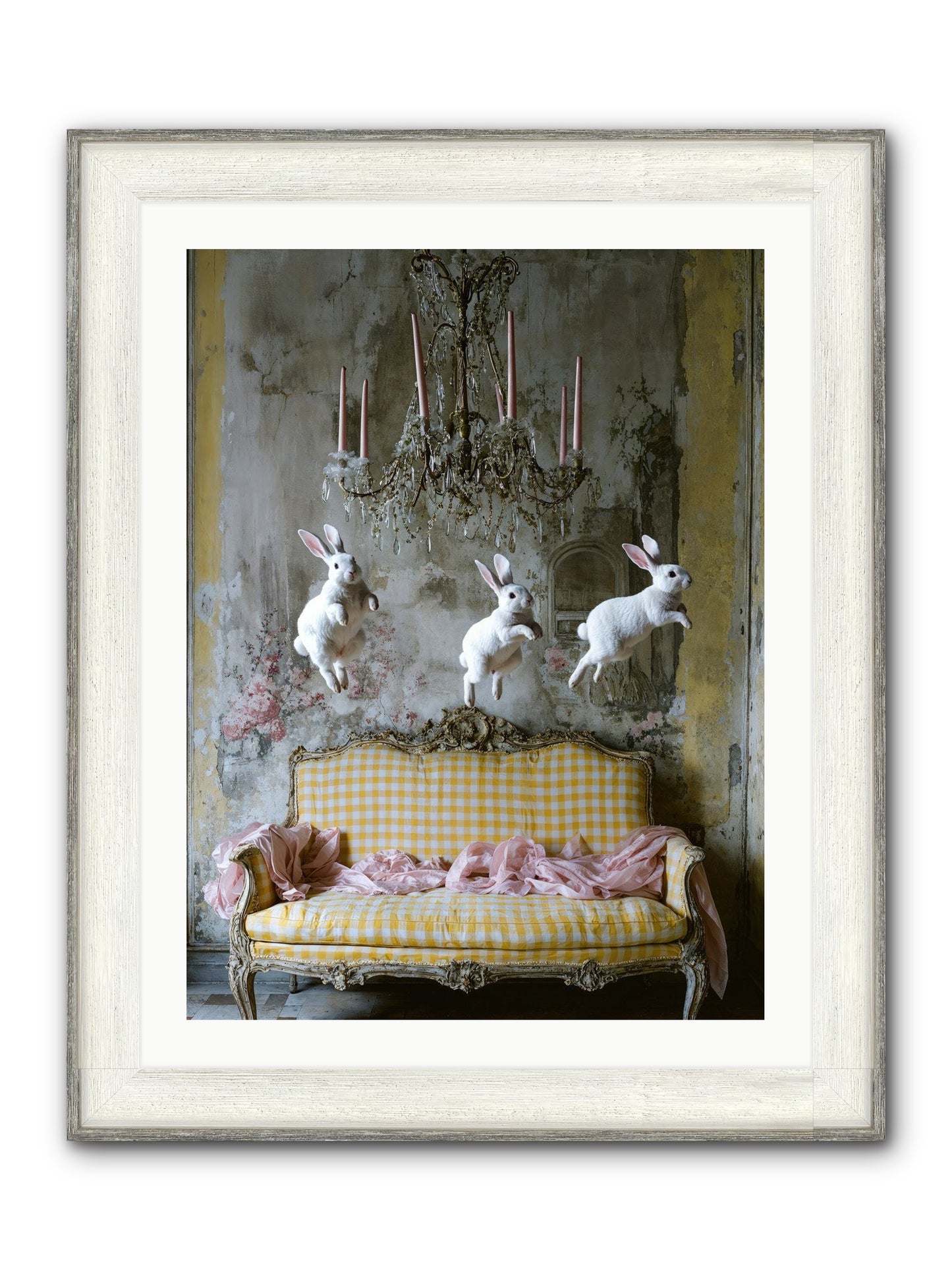 Songs From Hidden Meadows Framed Print - Driftwood White 24x32
