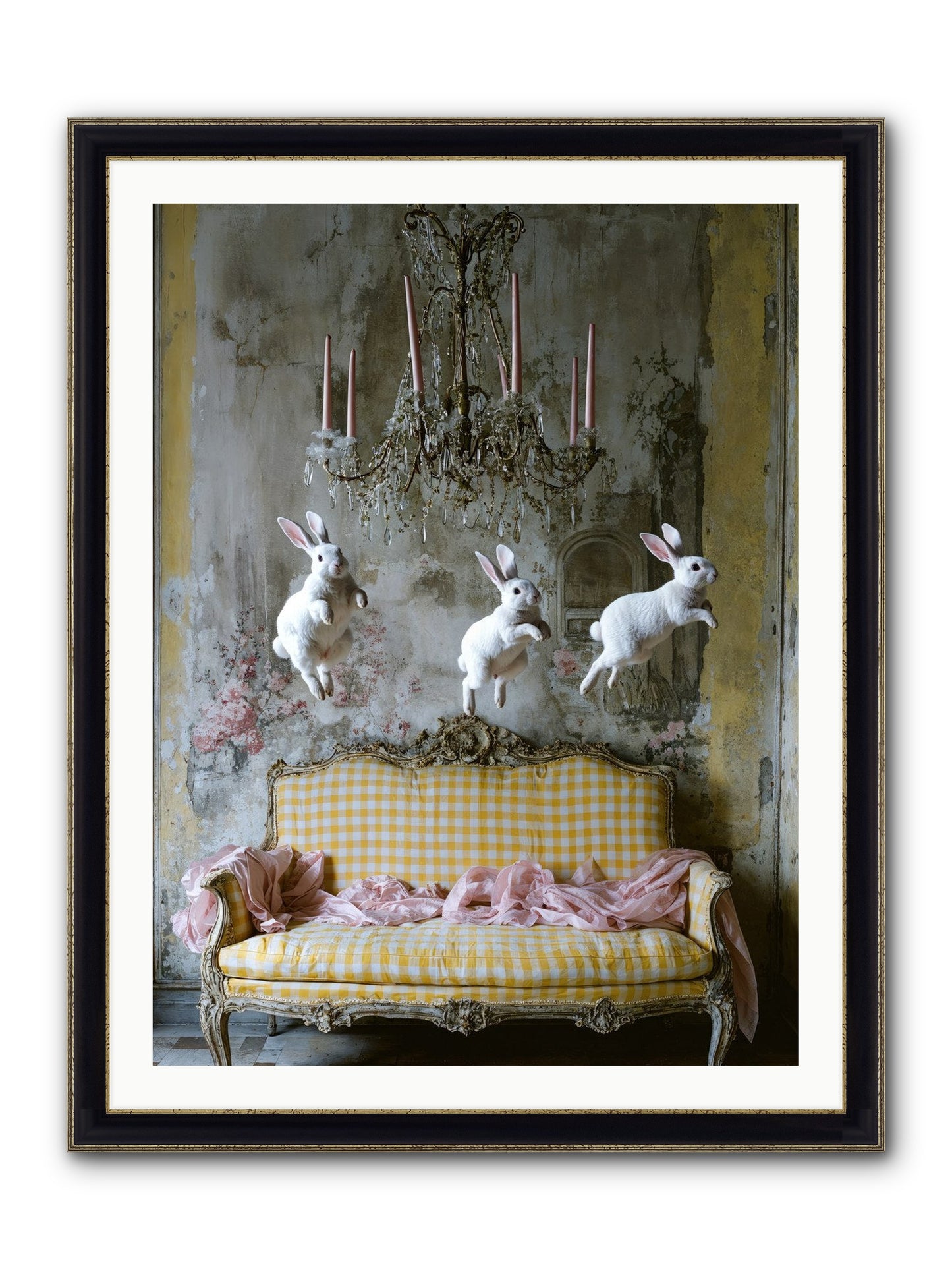 Songs From Hidden Meadows Framed Print - Black & Gold 30x40