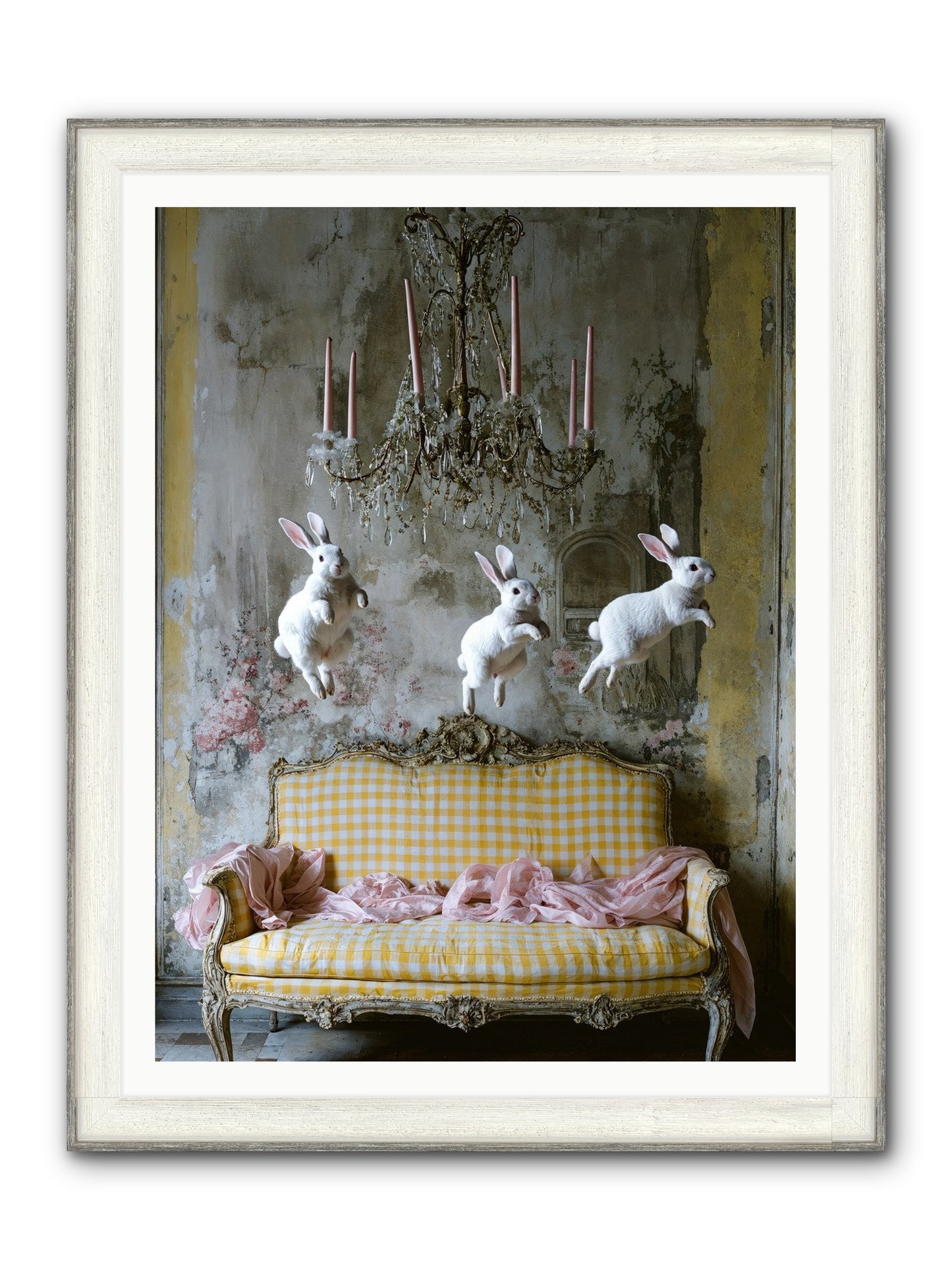 Songs From Hidden Meadows Framed Print - Driftwood White 36x48