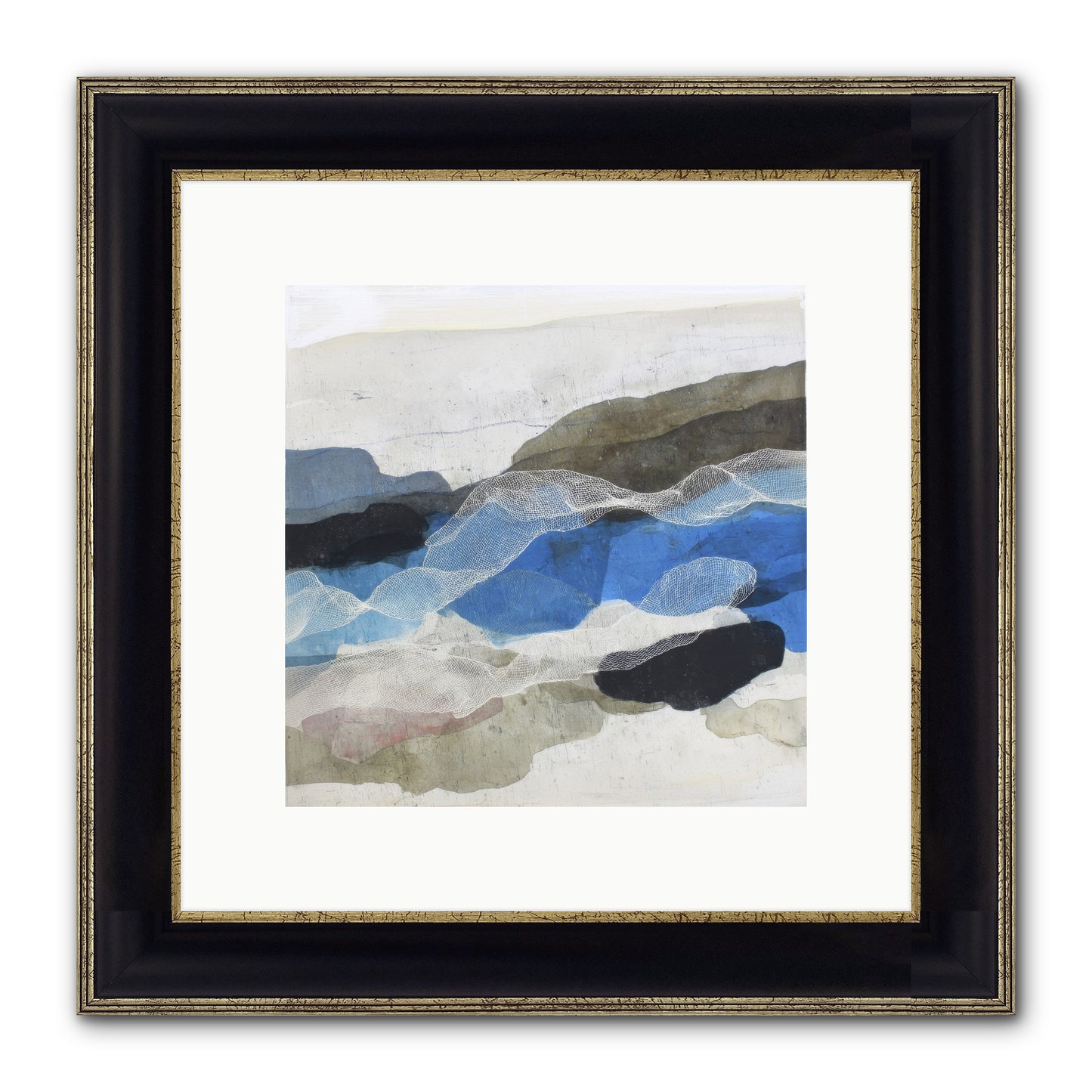 Sonnet Framed Print - Black & Gold 10x10