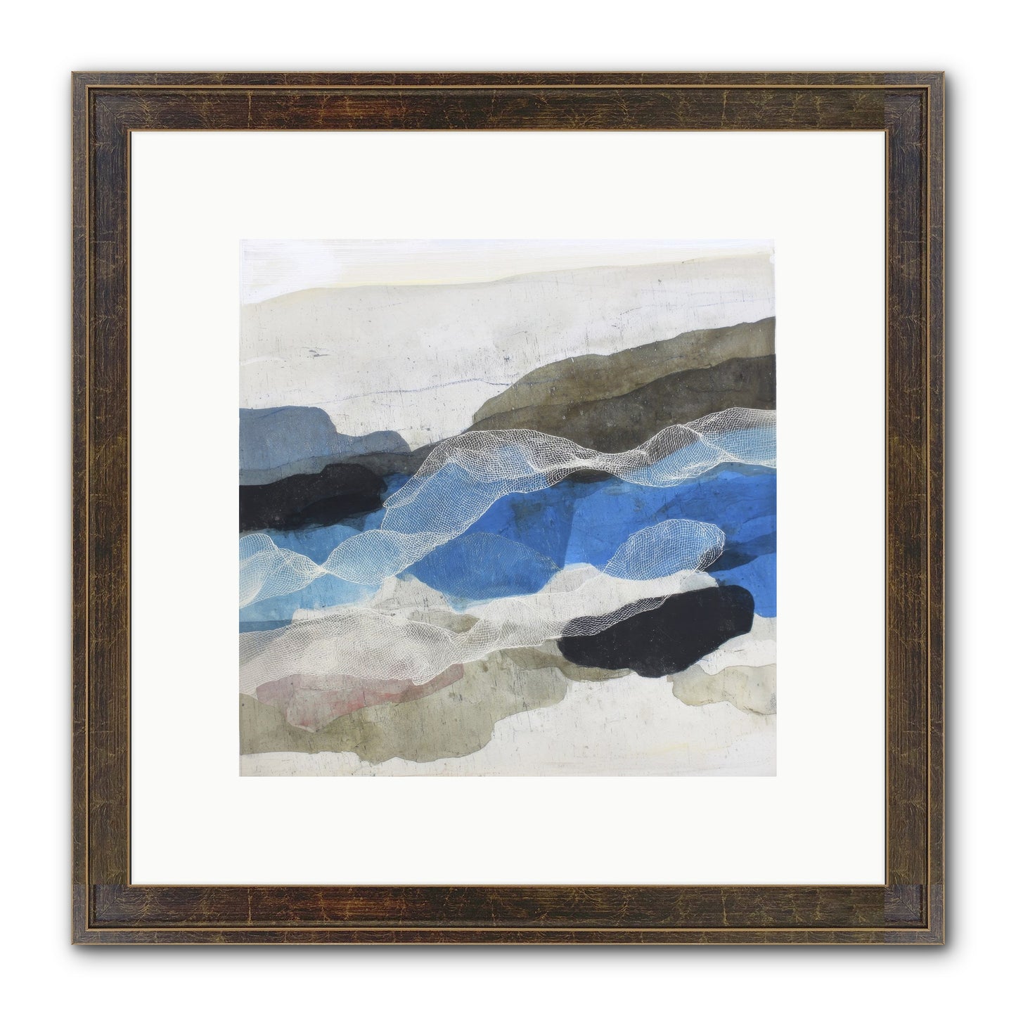Sonnet Framed Print - Slimwoods Black/Gold 10x10