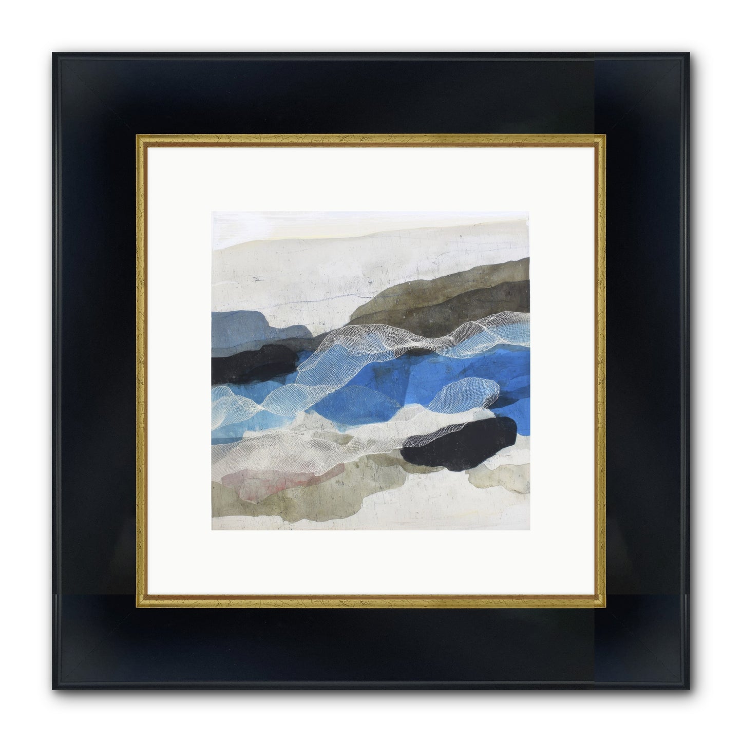 Sonnet Framed Print - Wide Black w/Gold 10x10