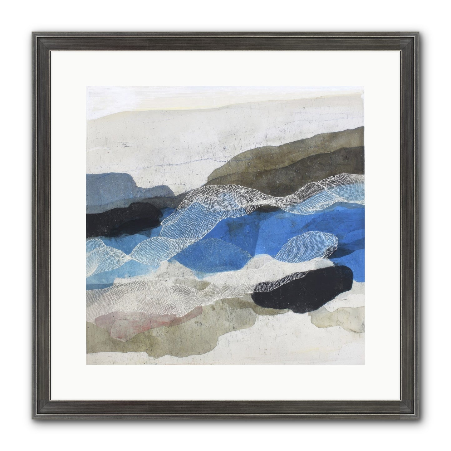 Sonnet Framed Print - Slimwoods Black/Silver 16x16
