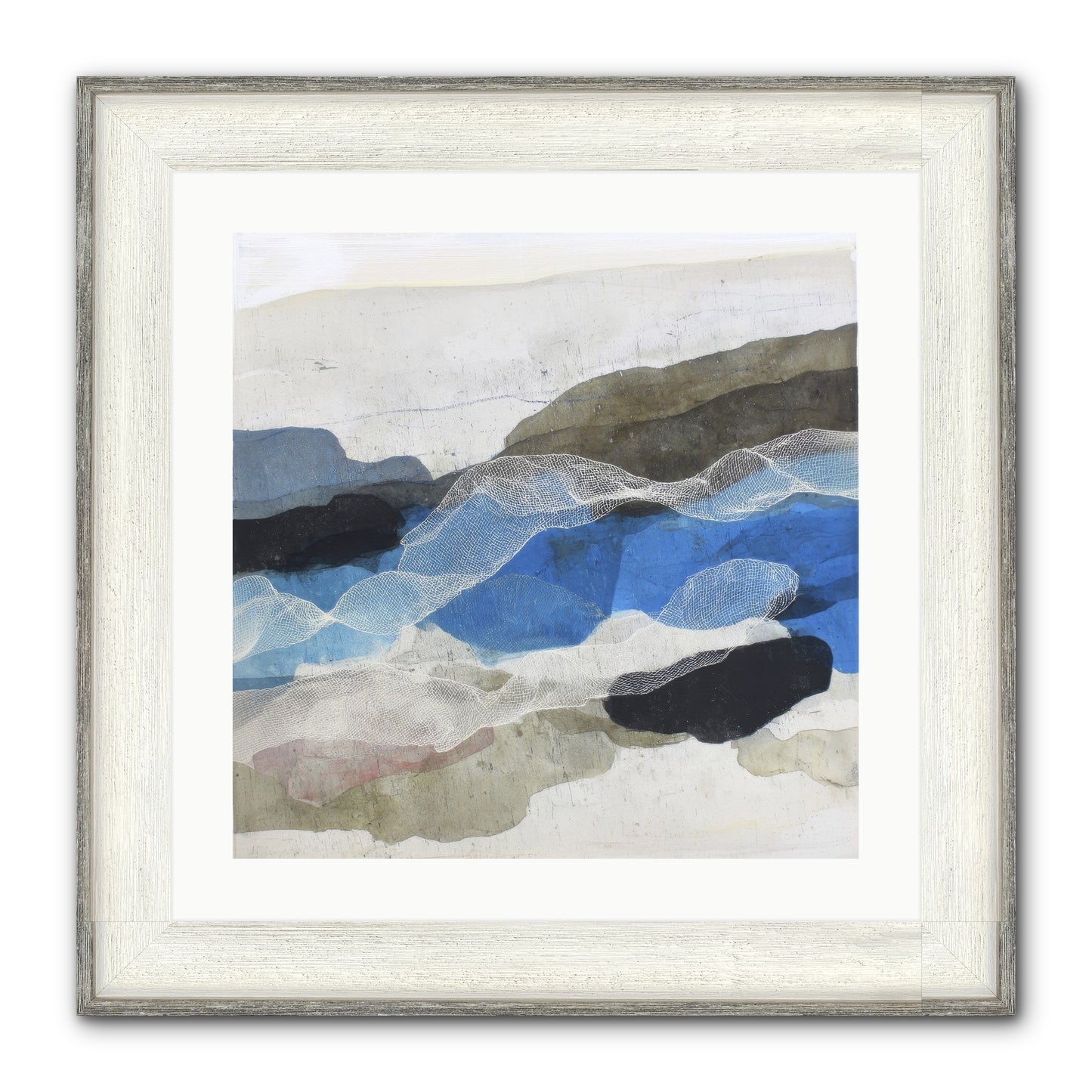 Sonnet Framed Print - Driftwood White 20x20