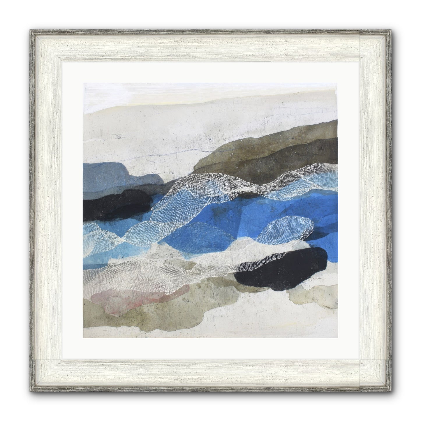 Sonnet Framed Print - Driftwood White 24x24