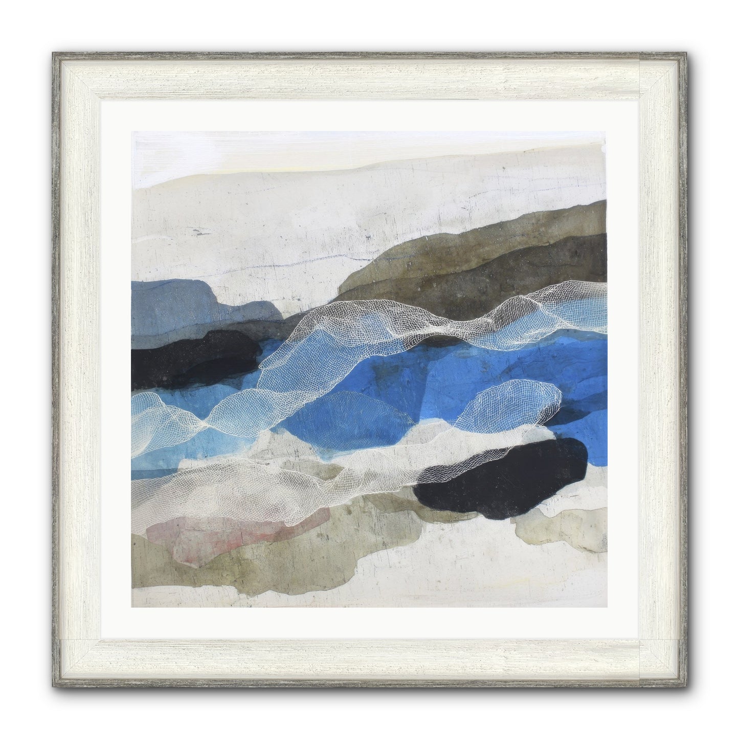 Sonnet Framed Print - Driftwood White 30x30
