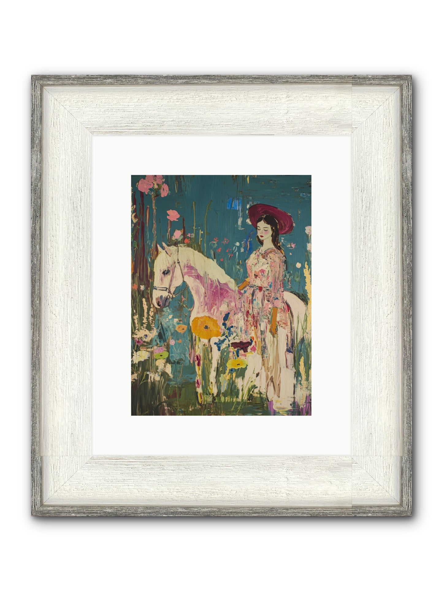 Sonora Sunset Framed Print - Driftwood White 9x12