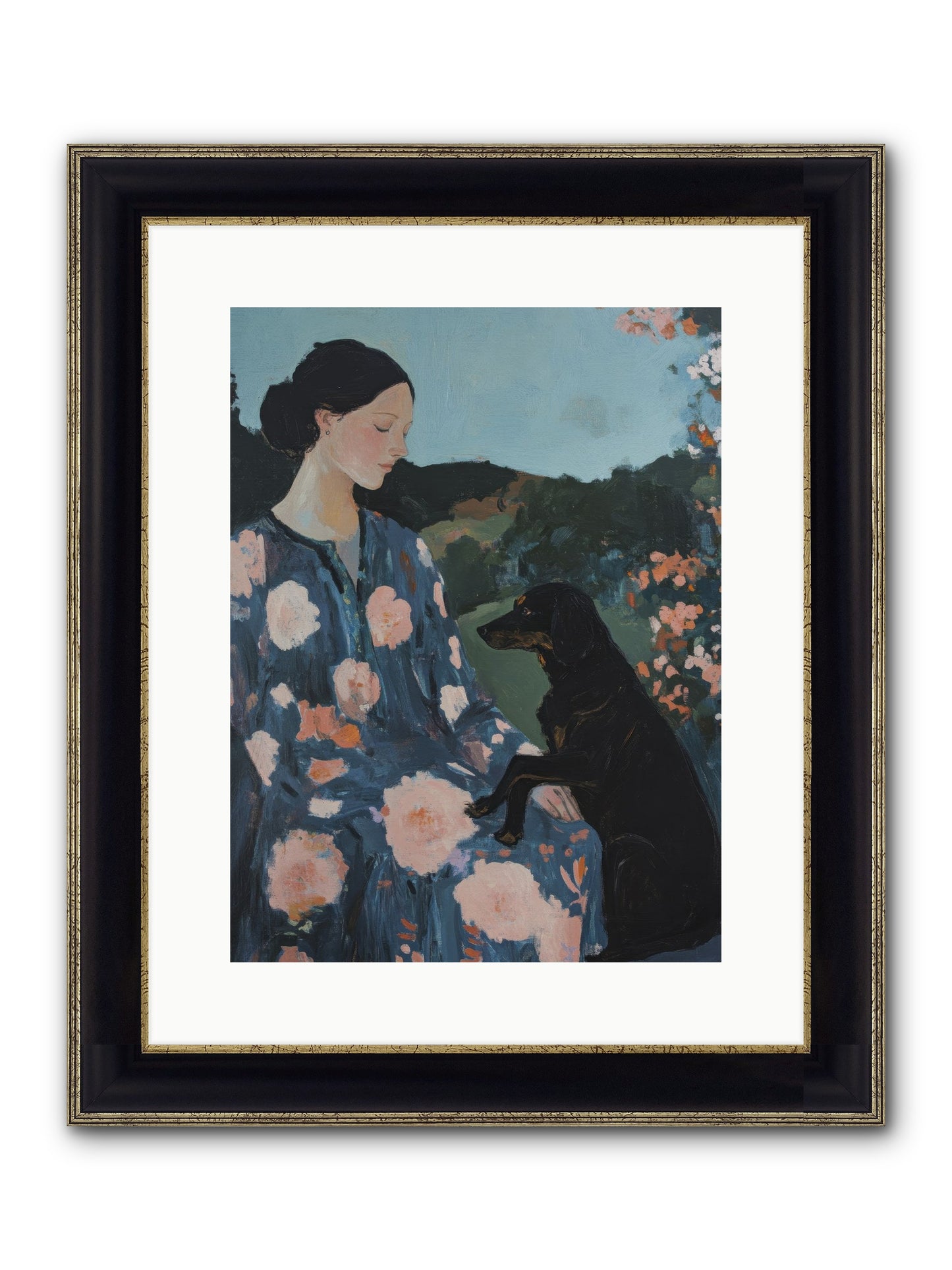 Soul Laid Bare Framed Print - Black & Gold 12x16
