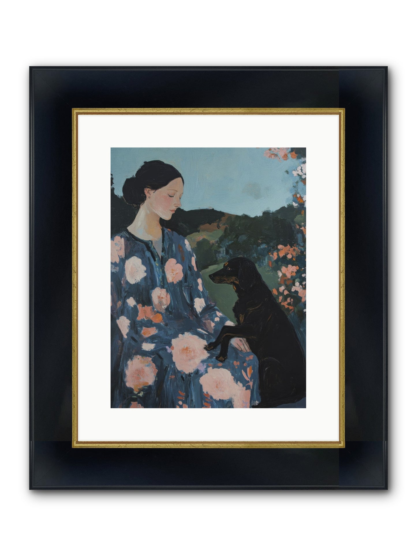 Soul Laid Bare Framed Print - Wide Black w/Gold 12x16