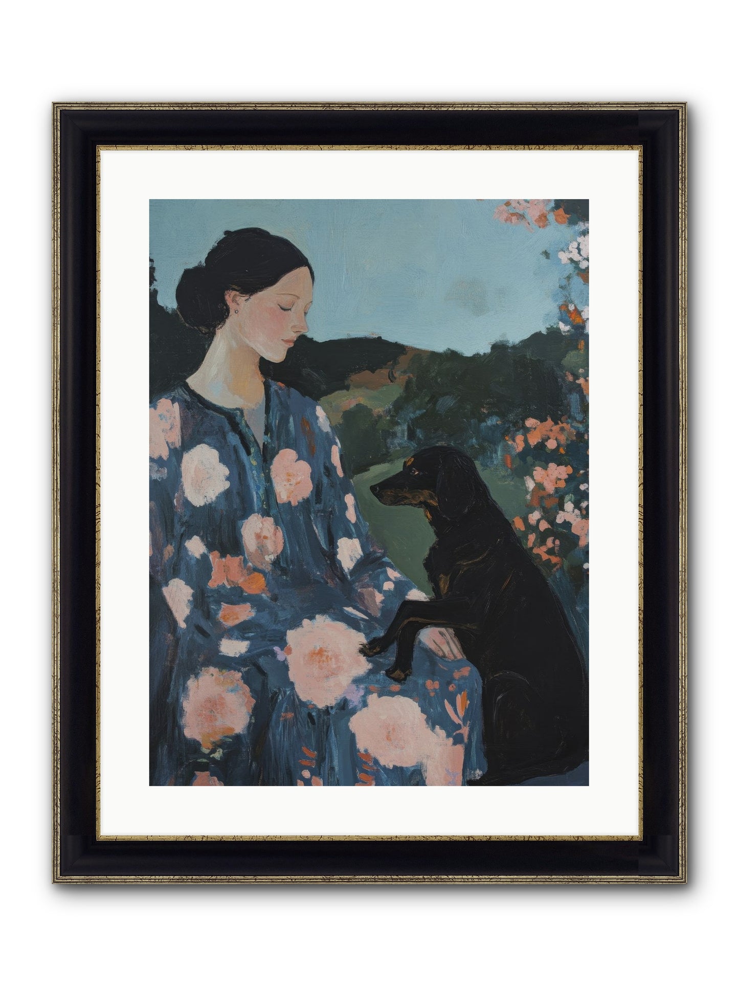 Soul Laid Bare Framed Print - Black & Gold 18x24