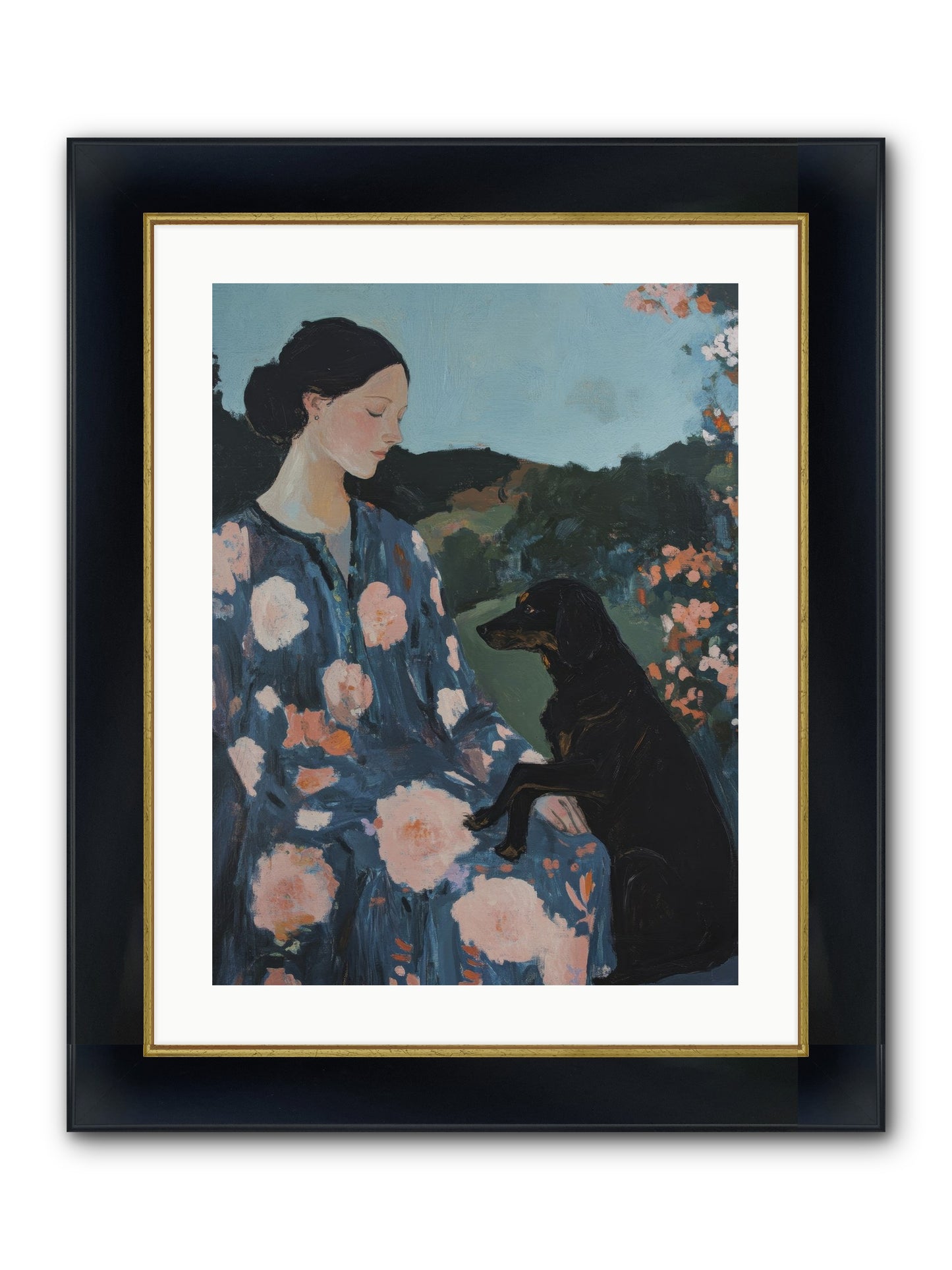 Soul Laid Bare Framed Print - Wide Black w/Gold 18x24