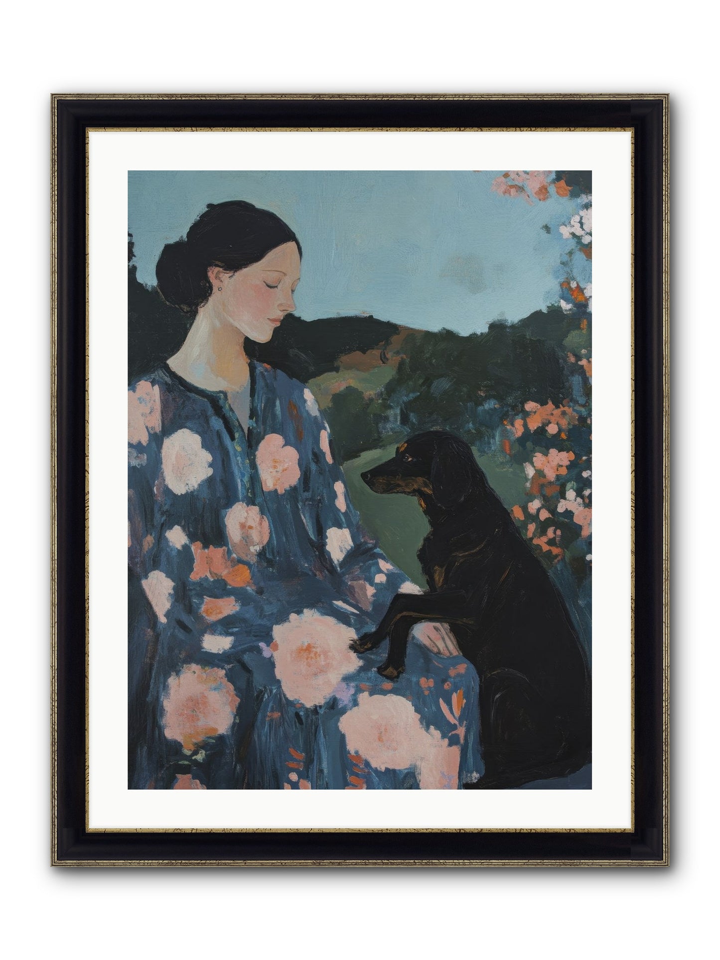 Soul Laid Bare Framed Print - Black & Gold 24x32