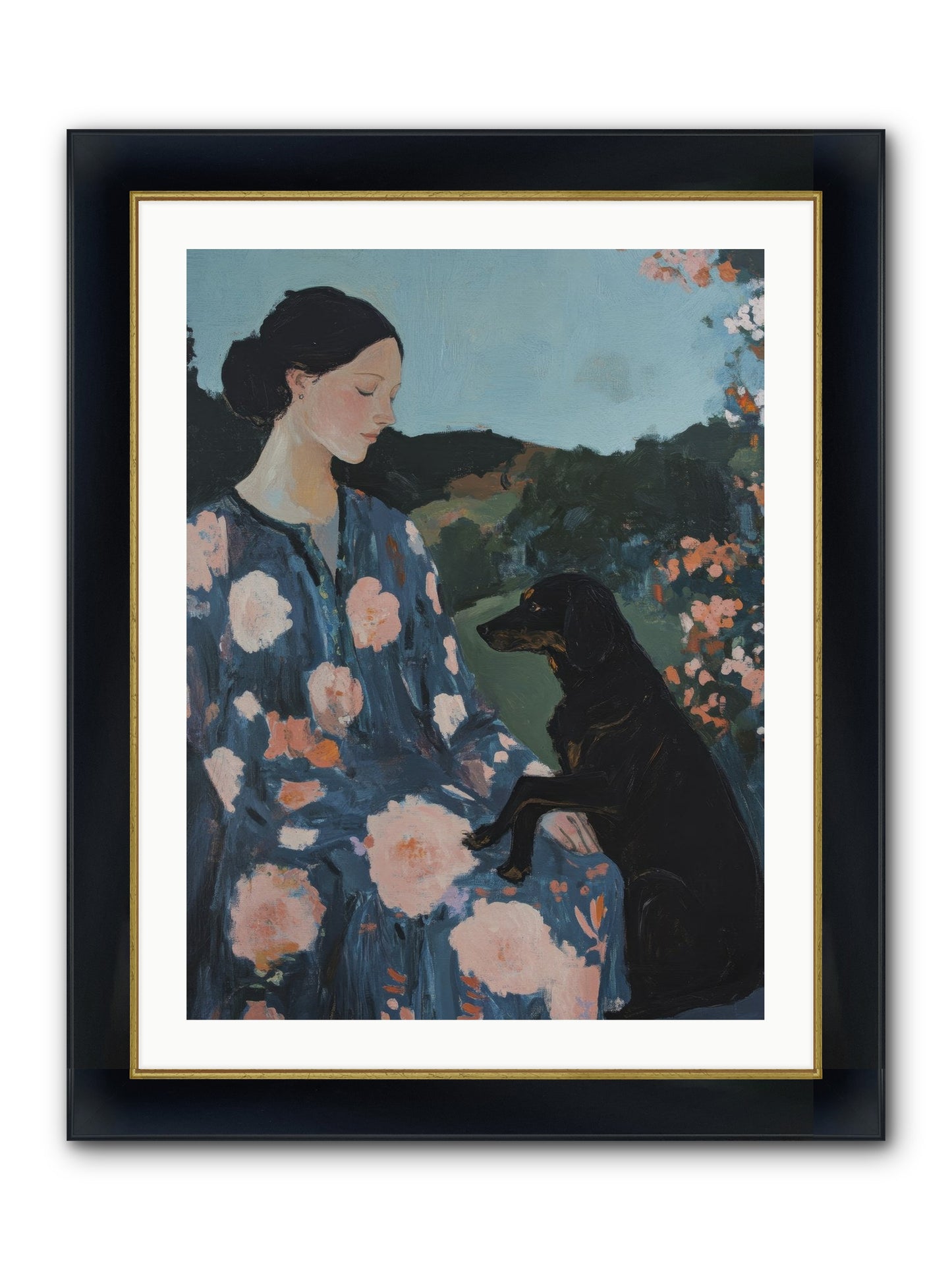 Soul Laid Bare Framed Print - Wide Black w/Gold 24x32