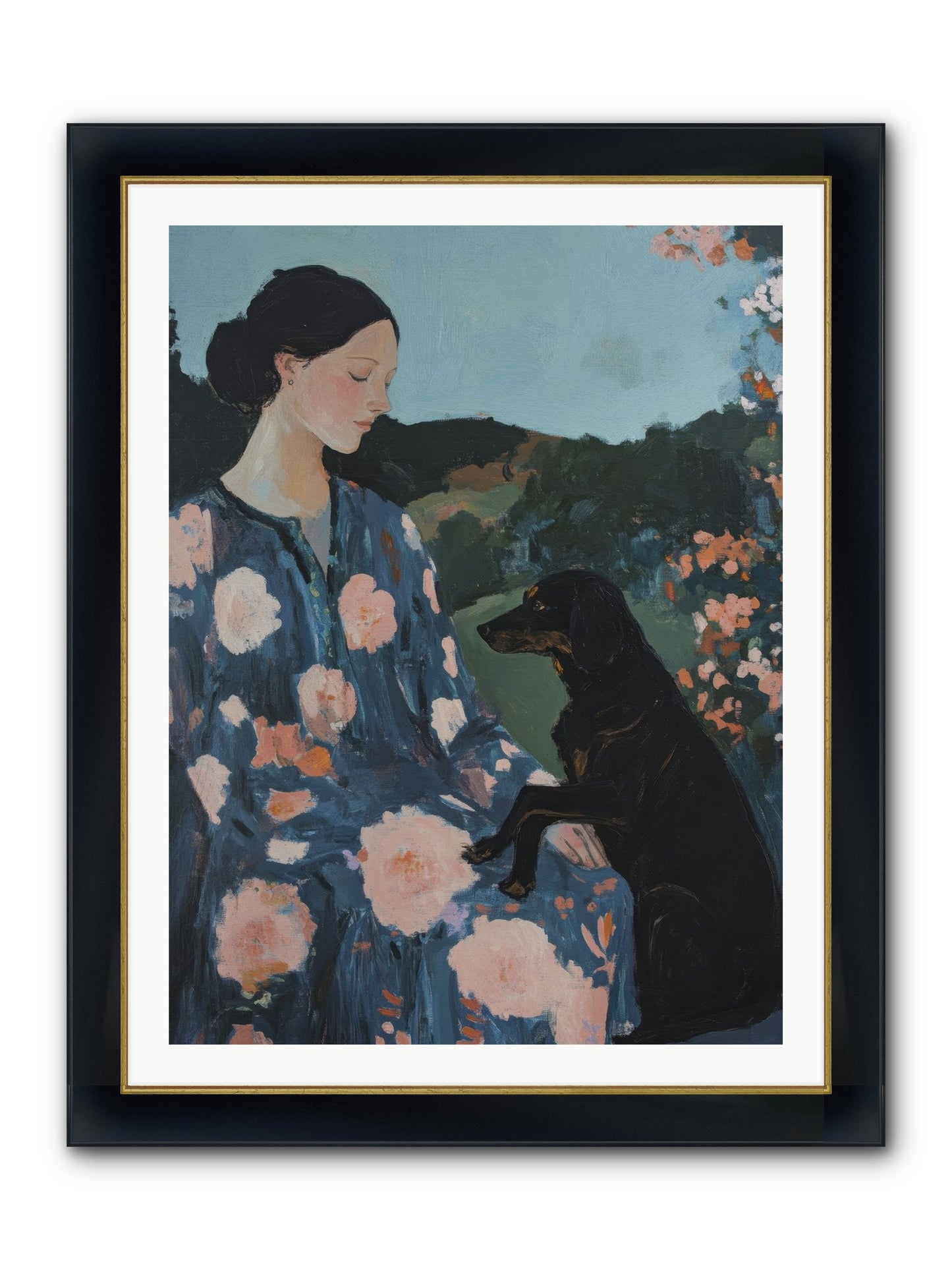 Soul Laid Bare Framed Print - Wide Black w/Gold 30x40