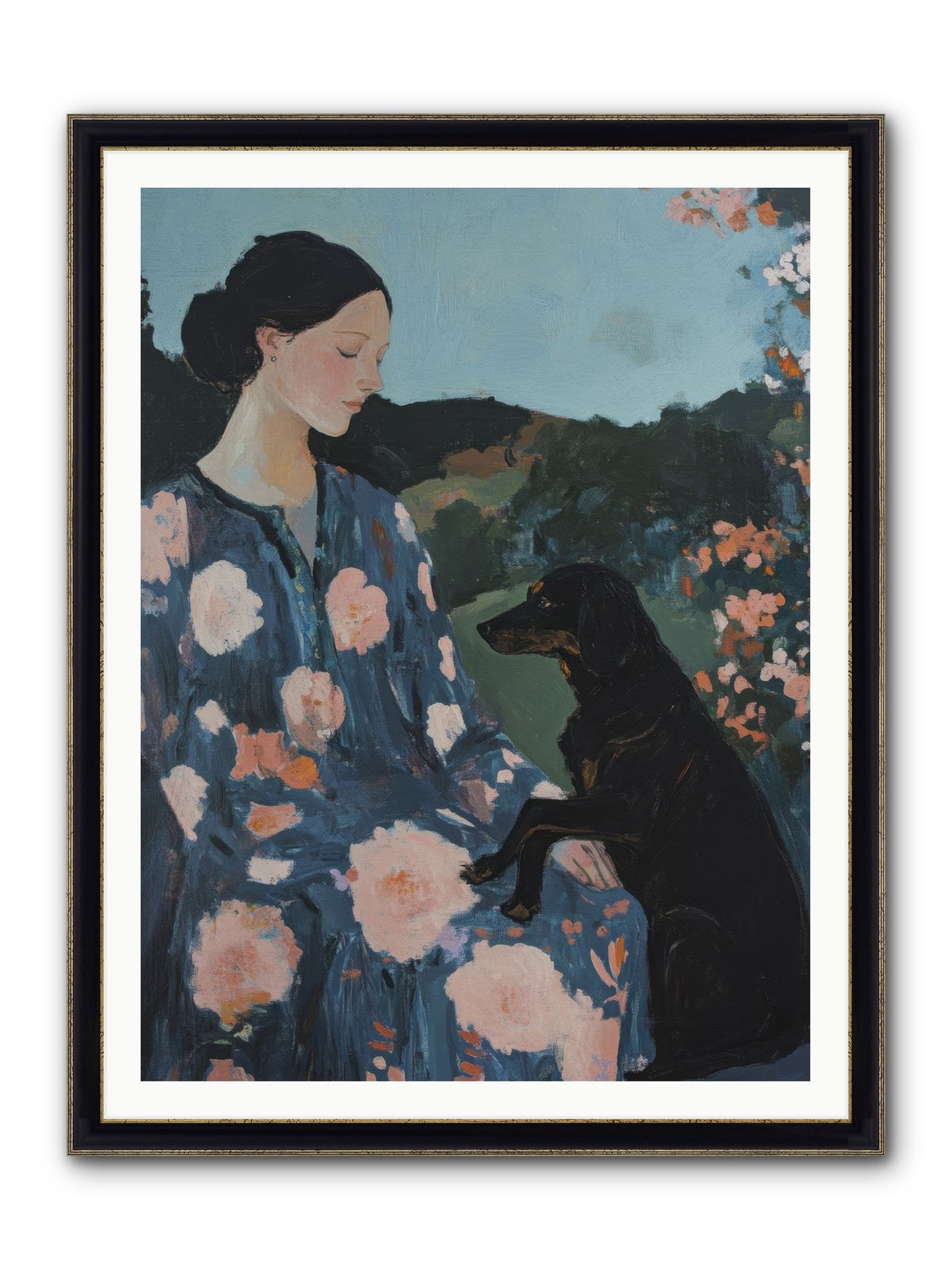 Soul Laid Bare Framed Print - Black & Gold 36x48