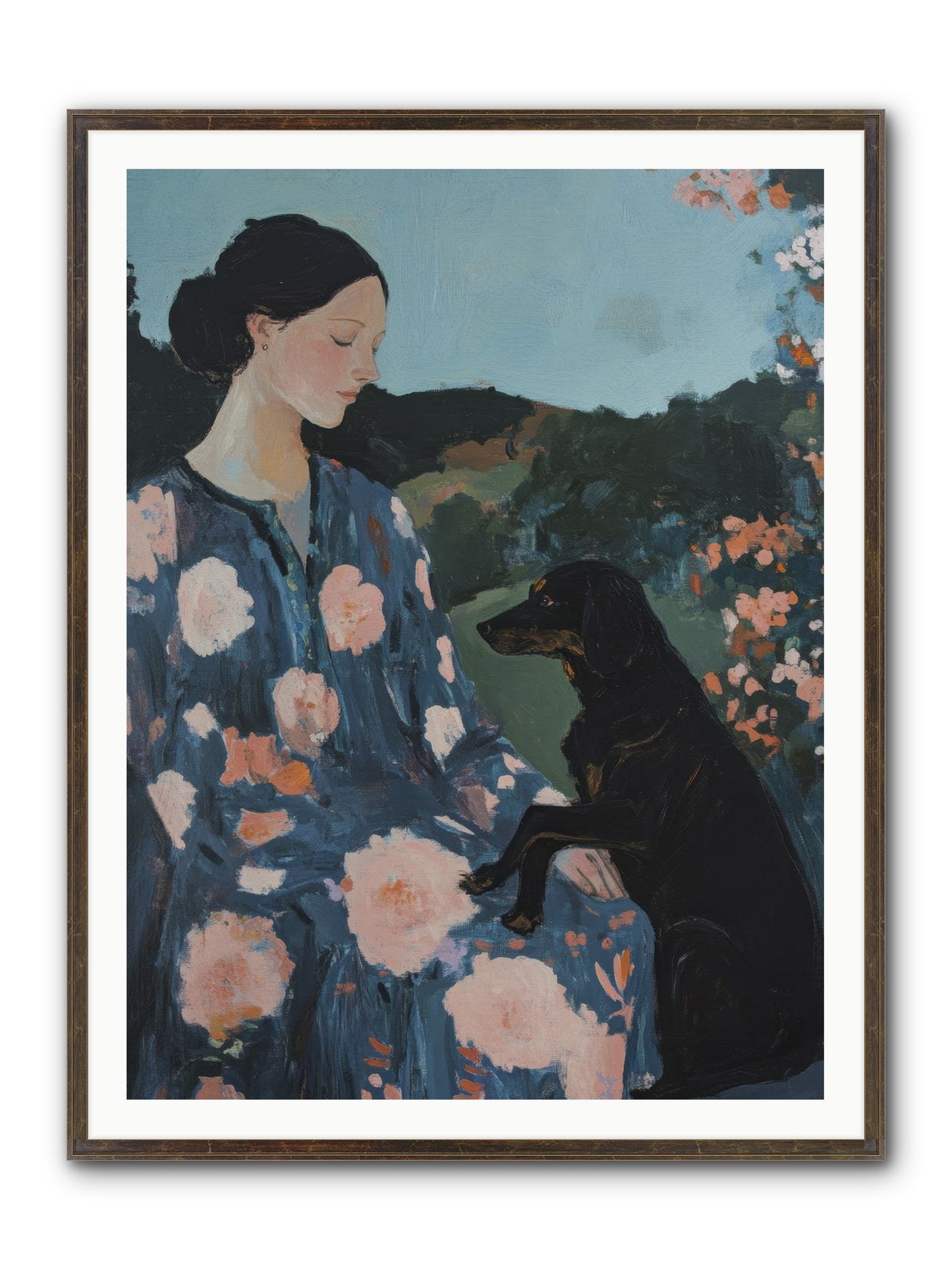 Soul Laid Bare Framed Print - Slimwoods Black/Gold 36x48