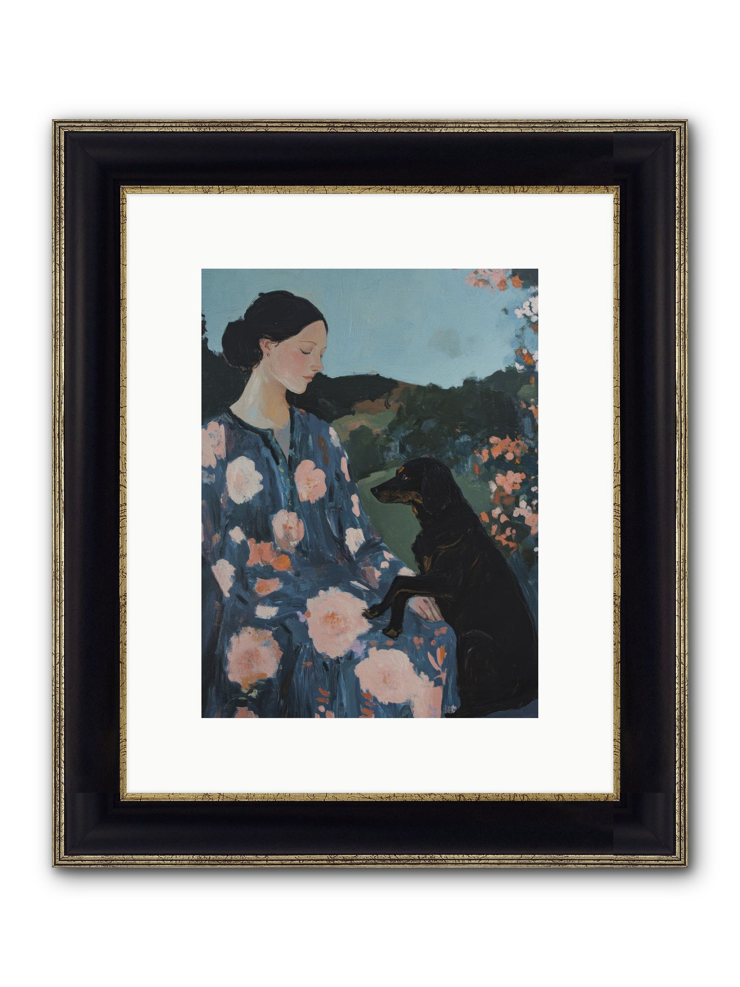 Soul Laid Bare Framed Print - Black & Gold 9x12