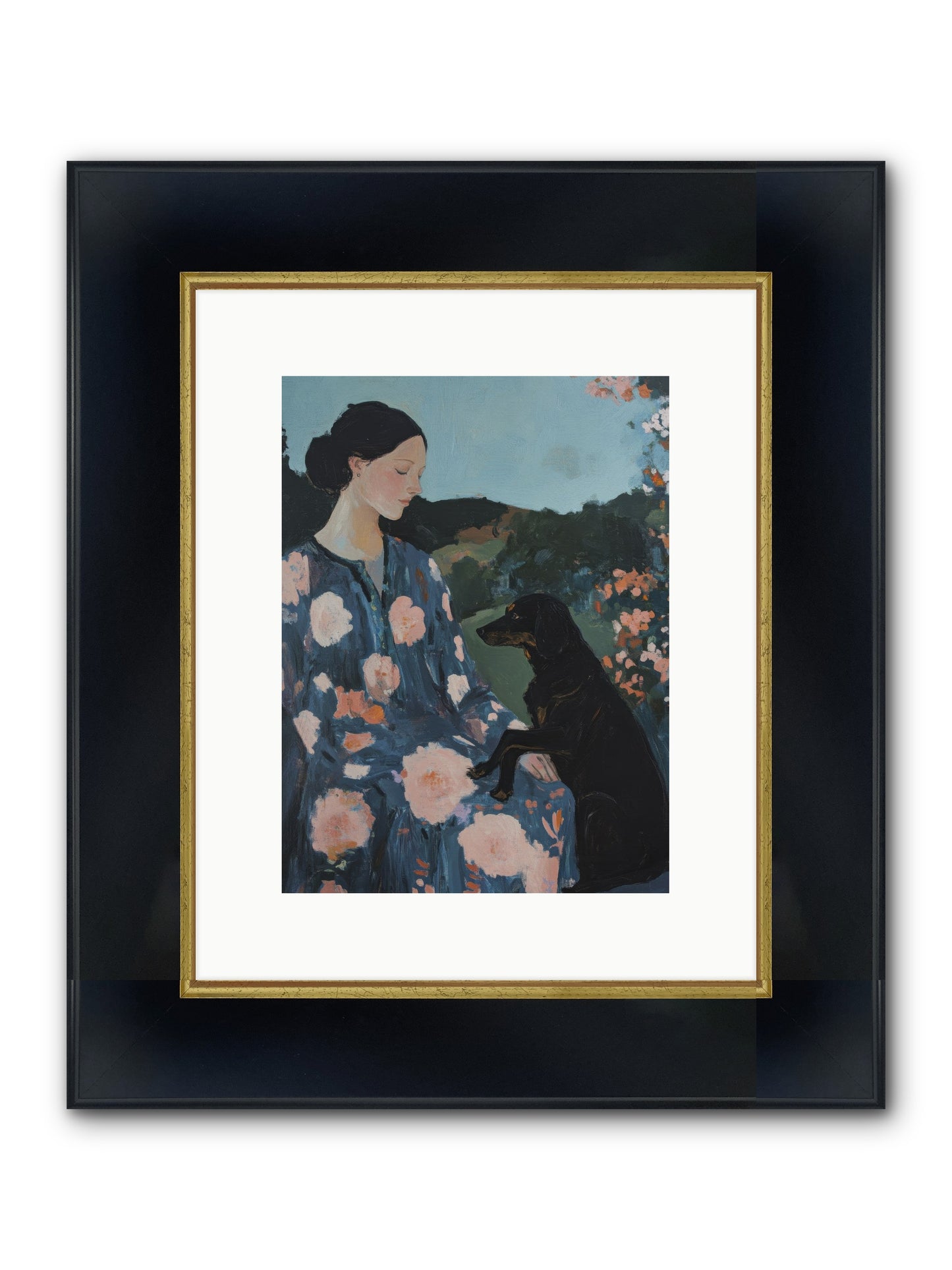 Soul Laid Bare Framed Print - Wide Black w/Gold 9x12