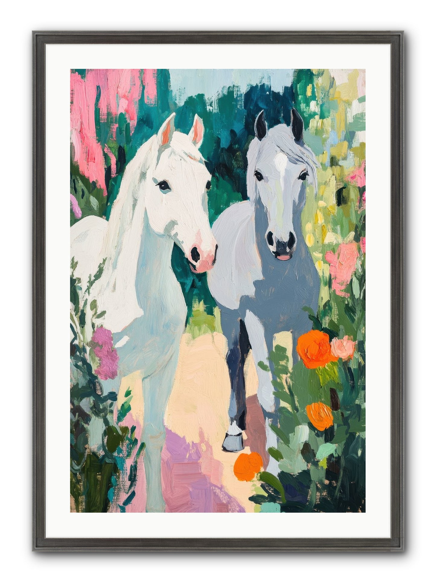 Soul Language Framed Print - Slimwoods Black/Silver 24x36