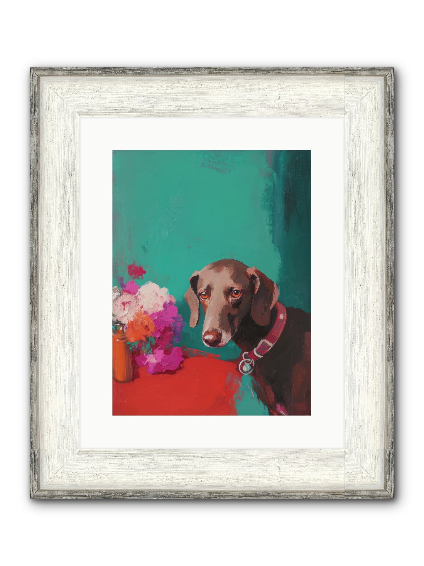 Soul's Mirror Framed Print - Driftwood White 12x16