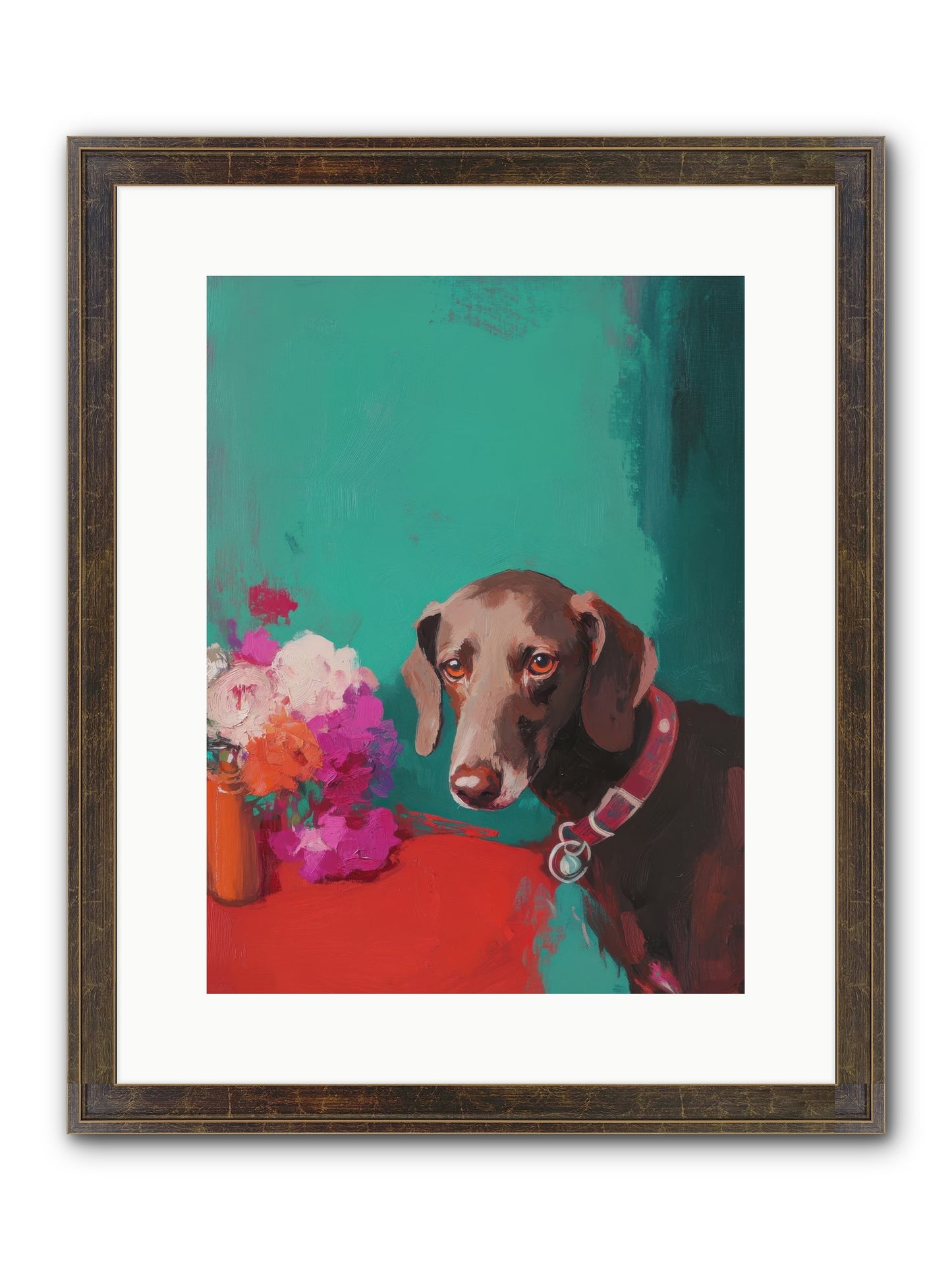 Soul's Mirror Framed Print - Slimwoods Black/Gold 12x16