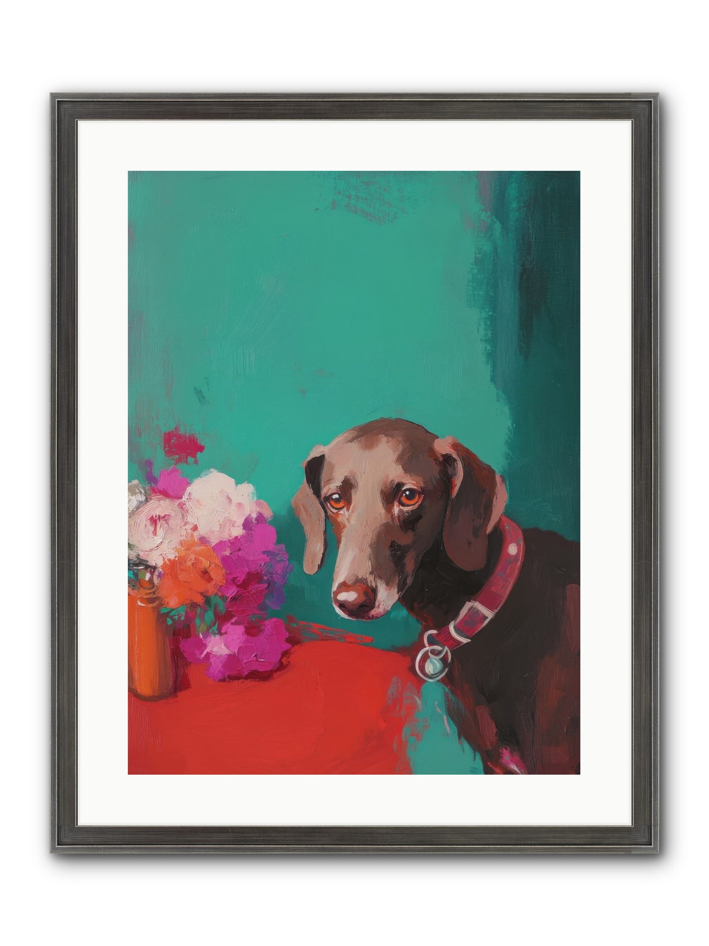 Soul's Mirror Framed Print - Slimwoods Black/Silver 18x24