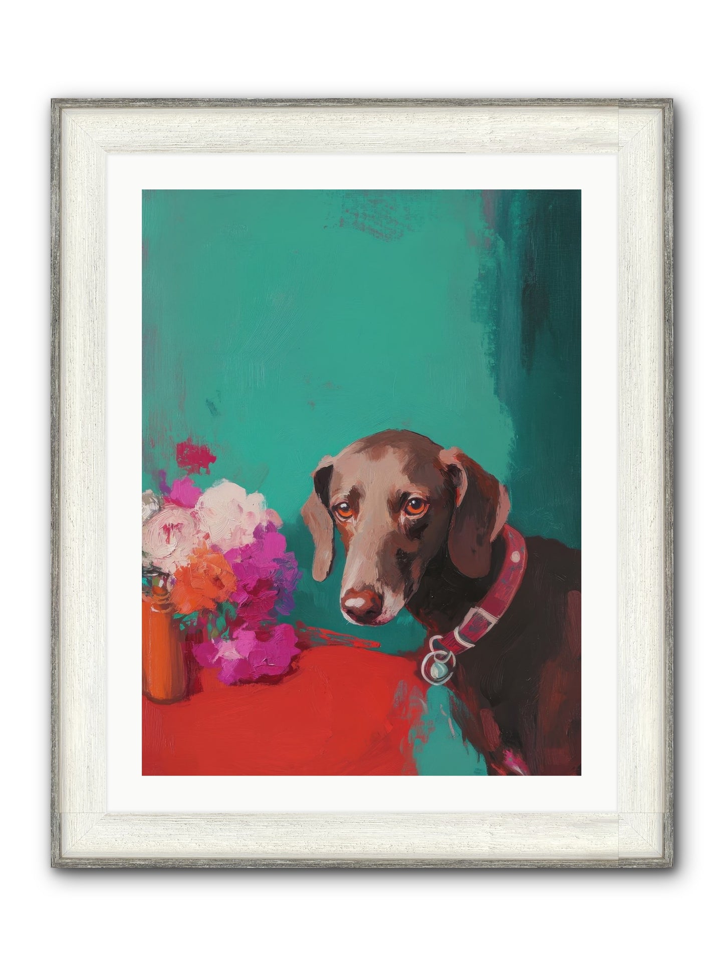 Soul's Mirror Framed Print - Driftwood White 24x32
