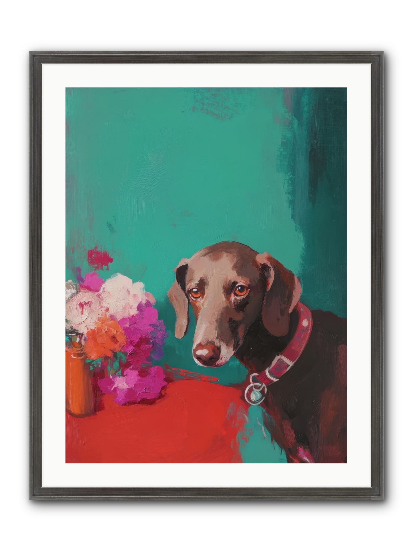 Soul's Mirror Framed Print - Slimwoods Black/Silver 24x32