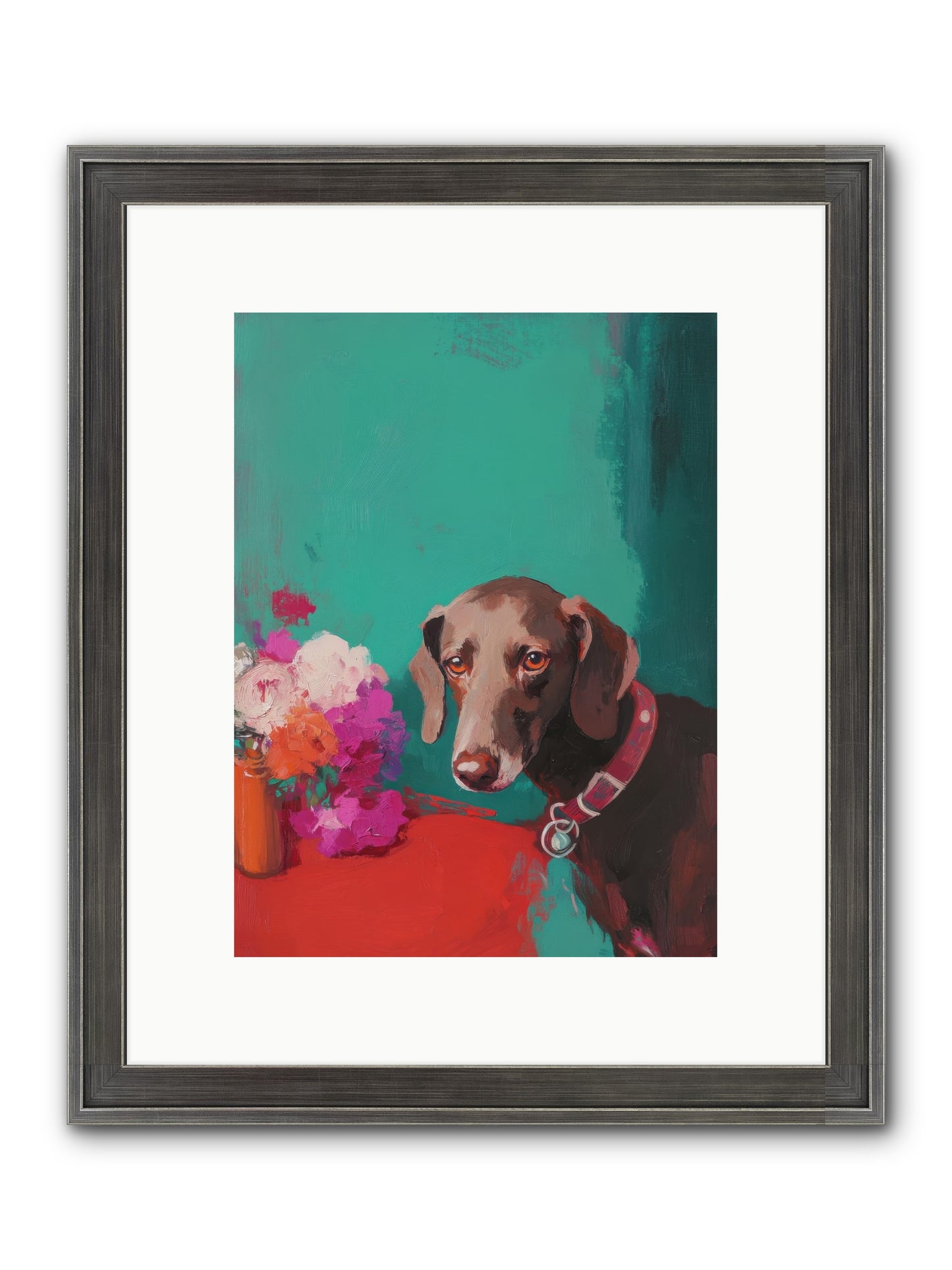 Soul's Mirror Framed Print - Slimwoods Black/Silver 9x12